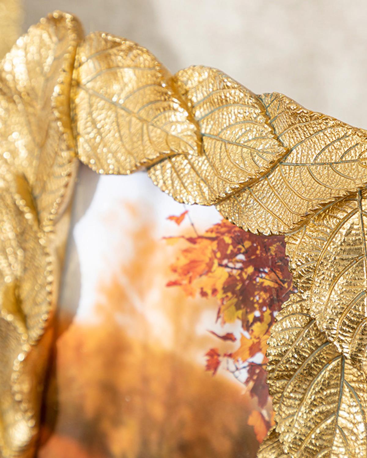 Leaves Çerçeve 10x15 cm Gold