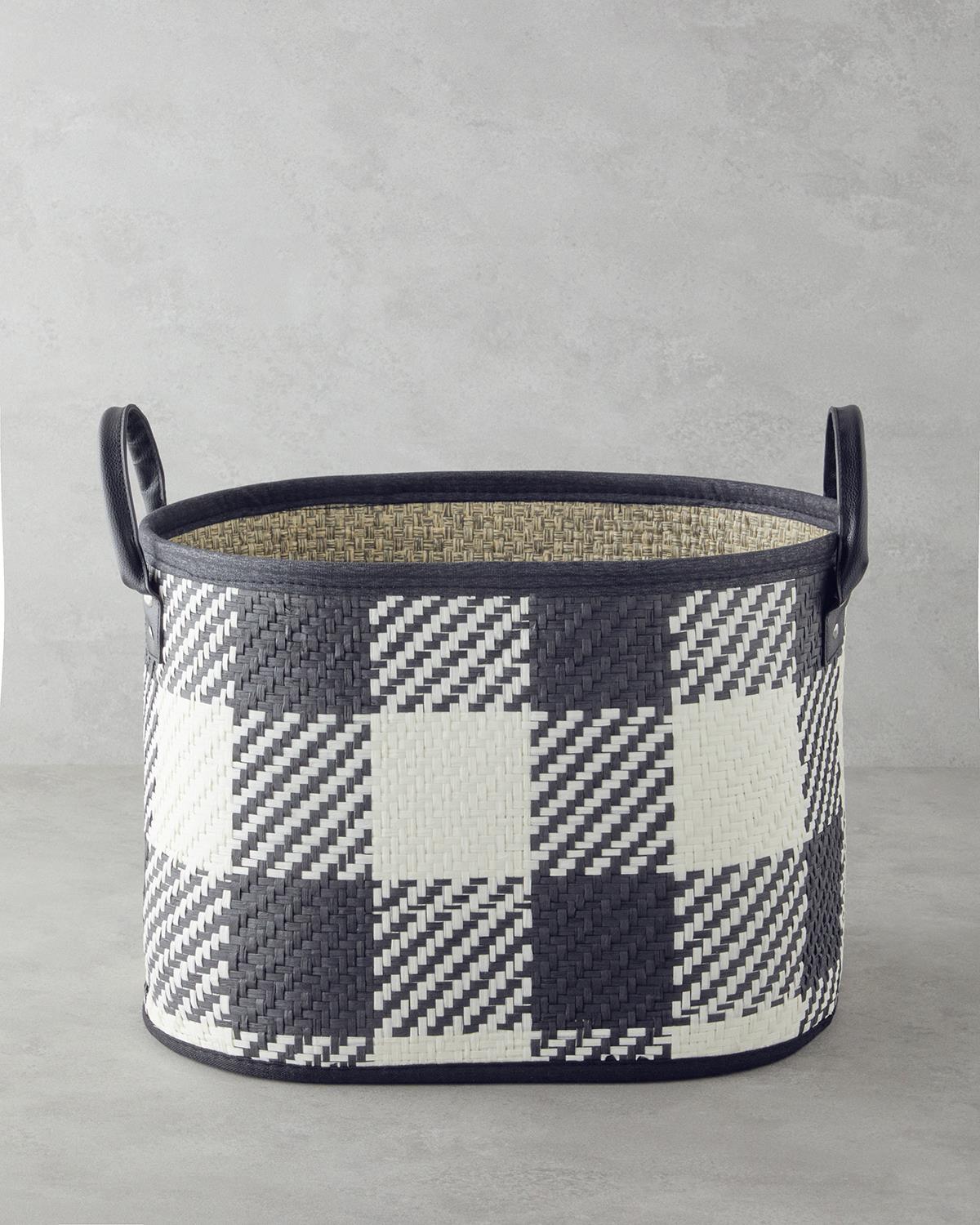 Lerna Sepet 31x27 cm Siyah - Beyaz