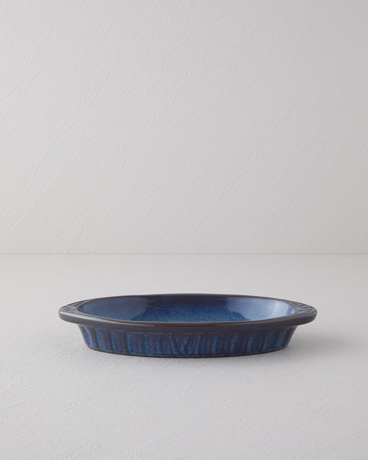 Lia Seramik Fırın Kabı 26x14,5x4 cm Mavi