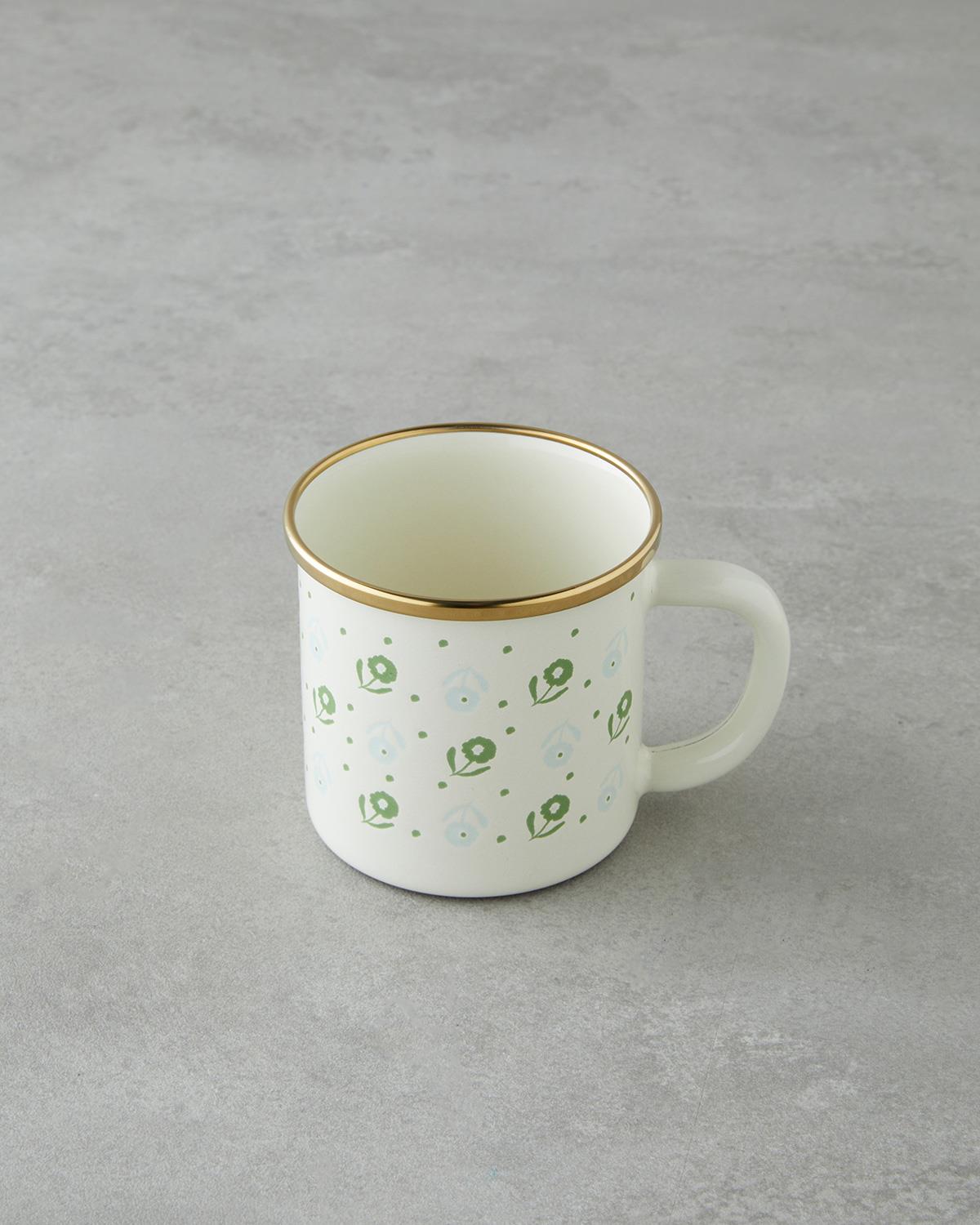 Lianis Emaye Kupa 350 ml Yeşil-Mavi