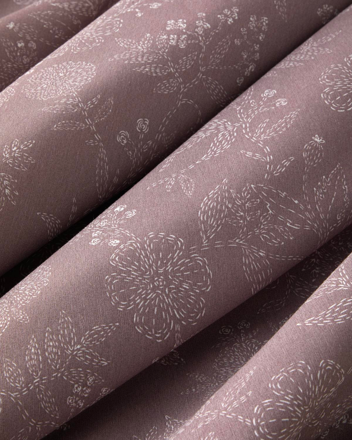 Lilitha Kolay Ütülenir Tek Kişilik Nevresim Takımı 160x220 cm Açık Mürdüm