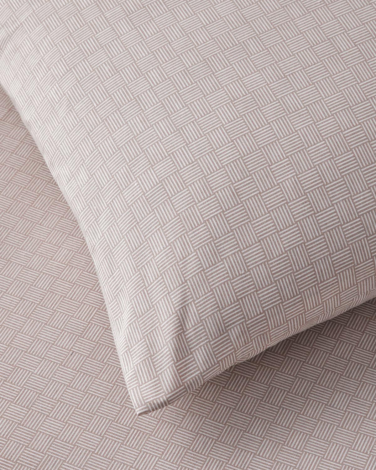 Linework Kolay Ütülenir Çift Kişilik Nevresim Takımı 200x220 cm Açık Mürdüm