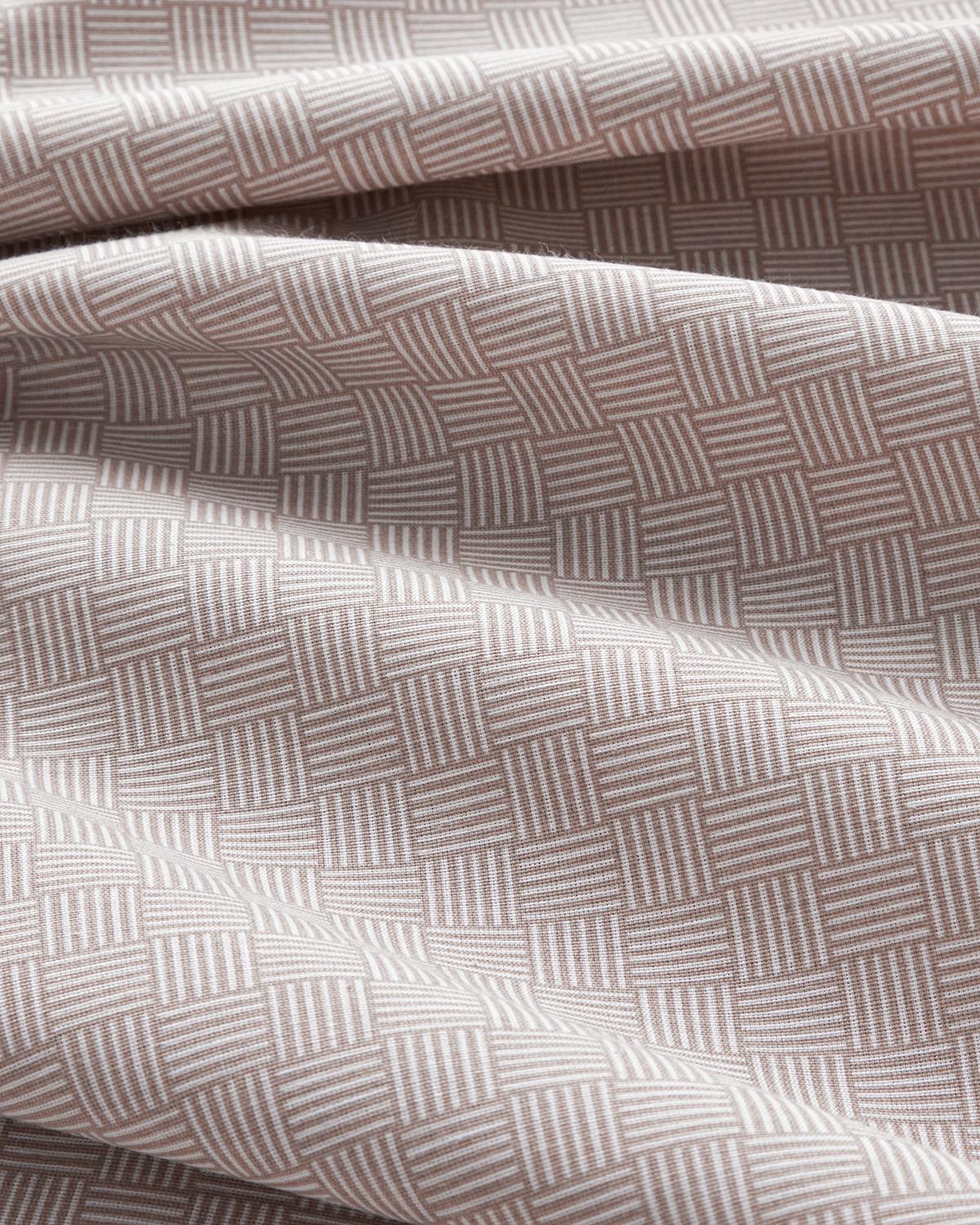 Linework Kolay Ütülenir Çift Kişilik Nevresim Takımı 200x220 cm Açık Mürdüm