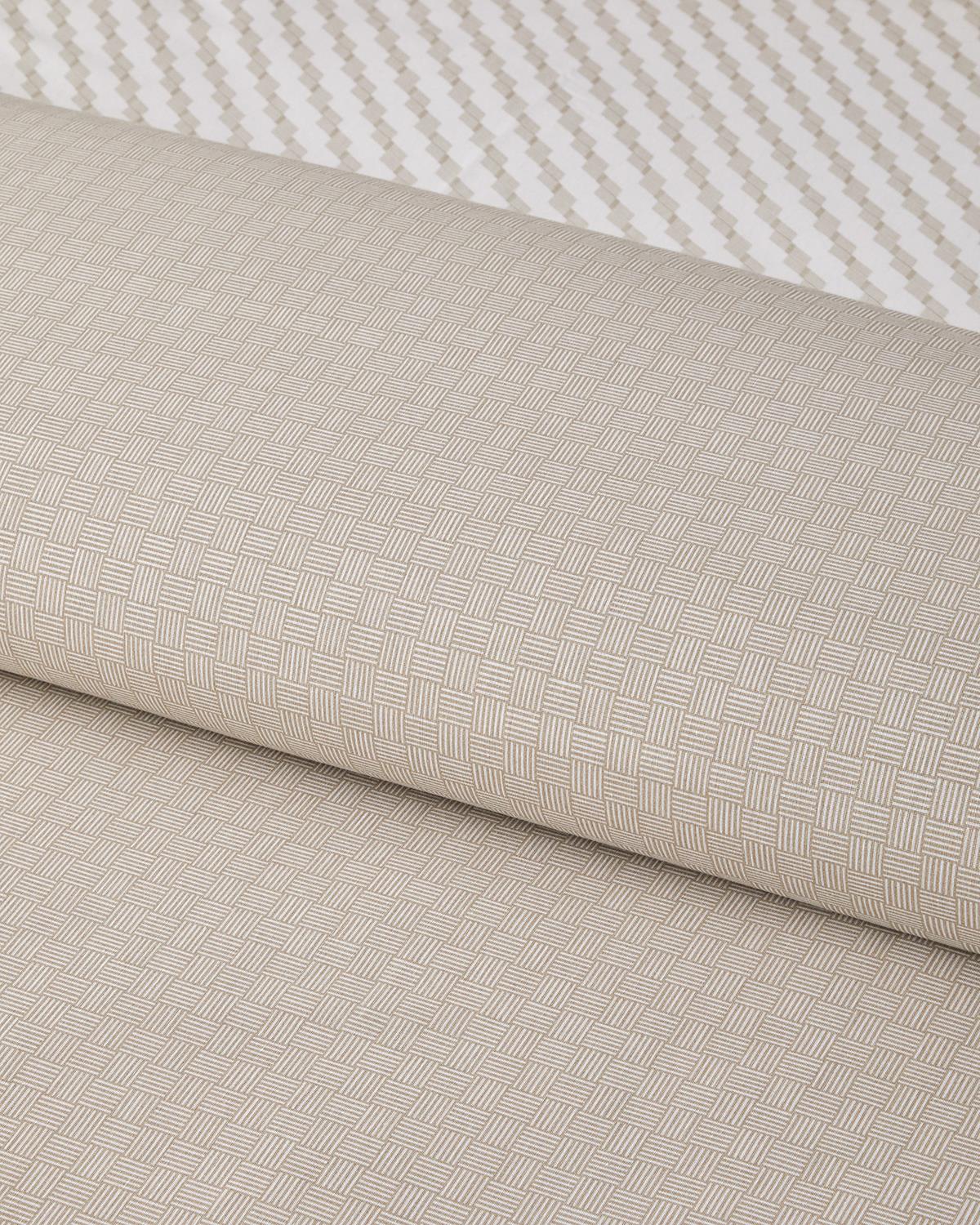 Linework Kolay Ütülenir Çift Kişilik Nevresim Takımı 200x220 cm Bej