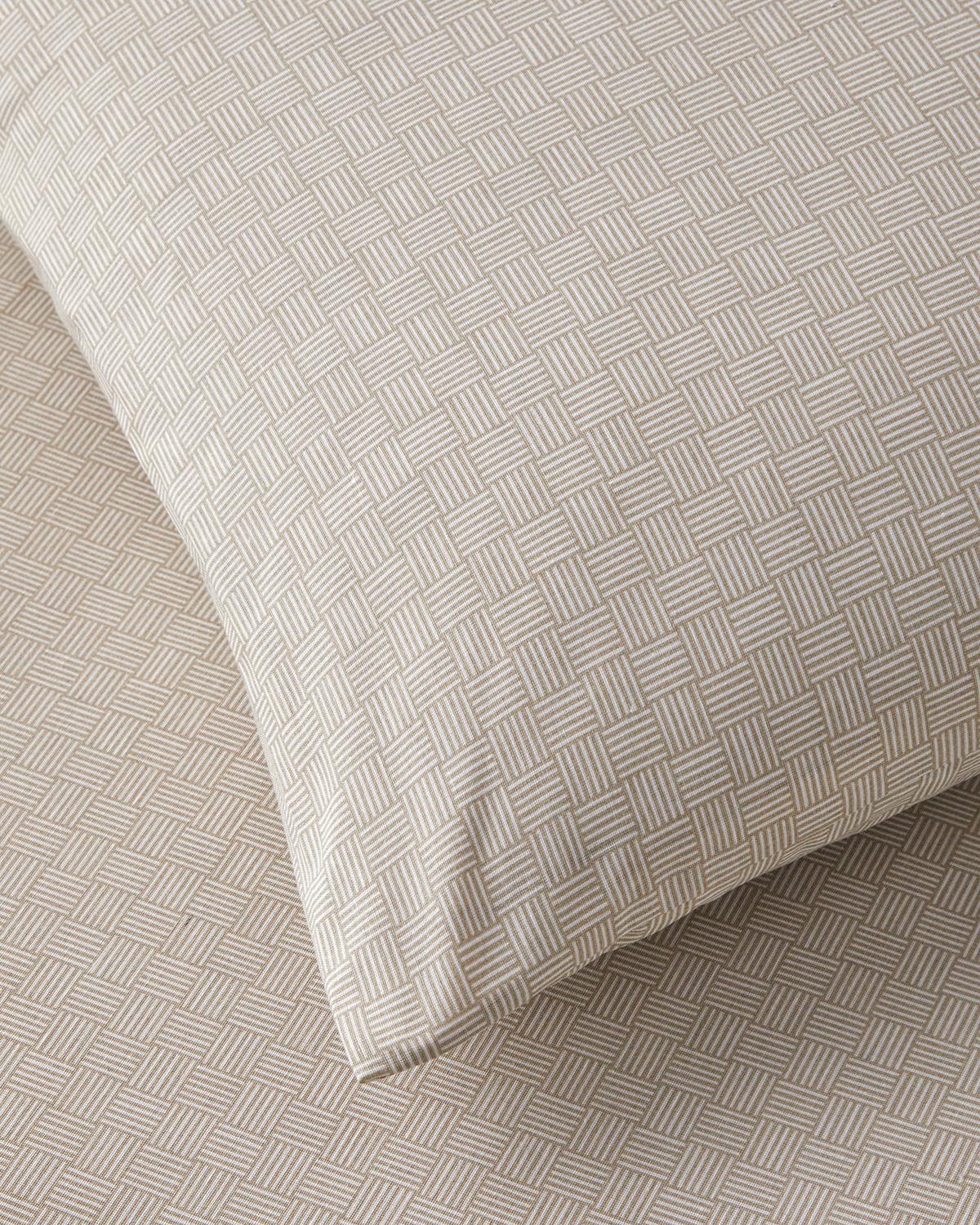 Linework Kolay Ütülenir Tek Kişilik Nevresim Takımı 160x220 cm Bej