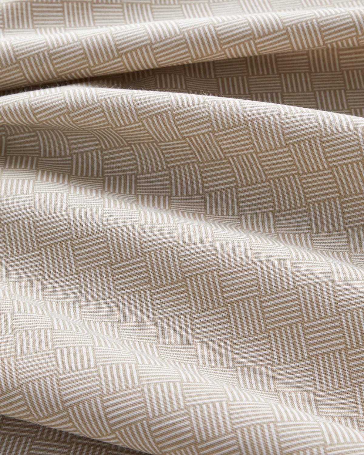 Linework Kolay Ütülenir Tek Kişilik Nevresim Takımı 160x220 cm Bej