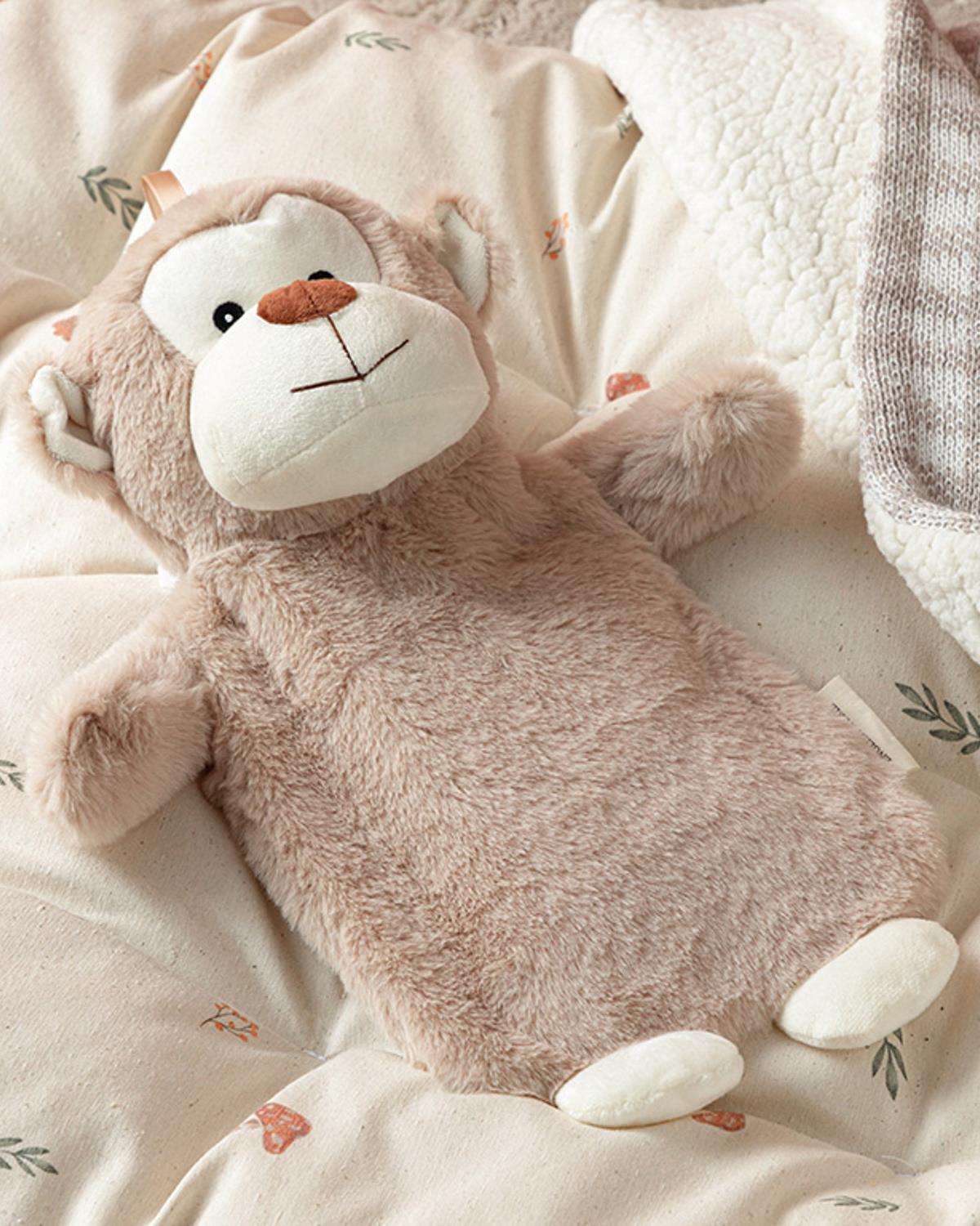 Little Monkey Pelüş Çocuk Sıcak Su Torbası Bej