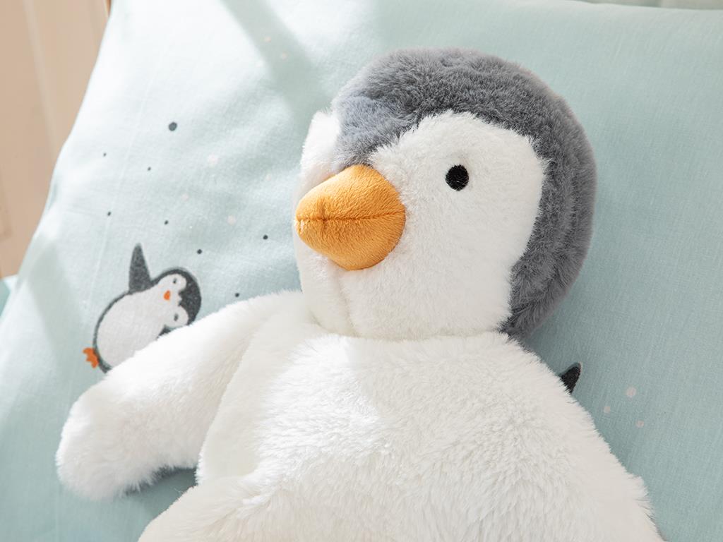 Little Penguin Çocuk Yastık Beyaz