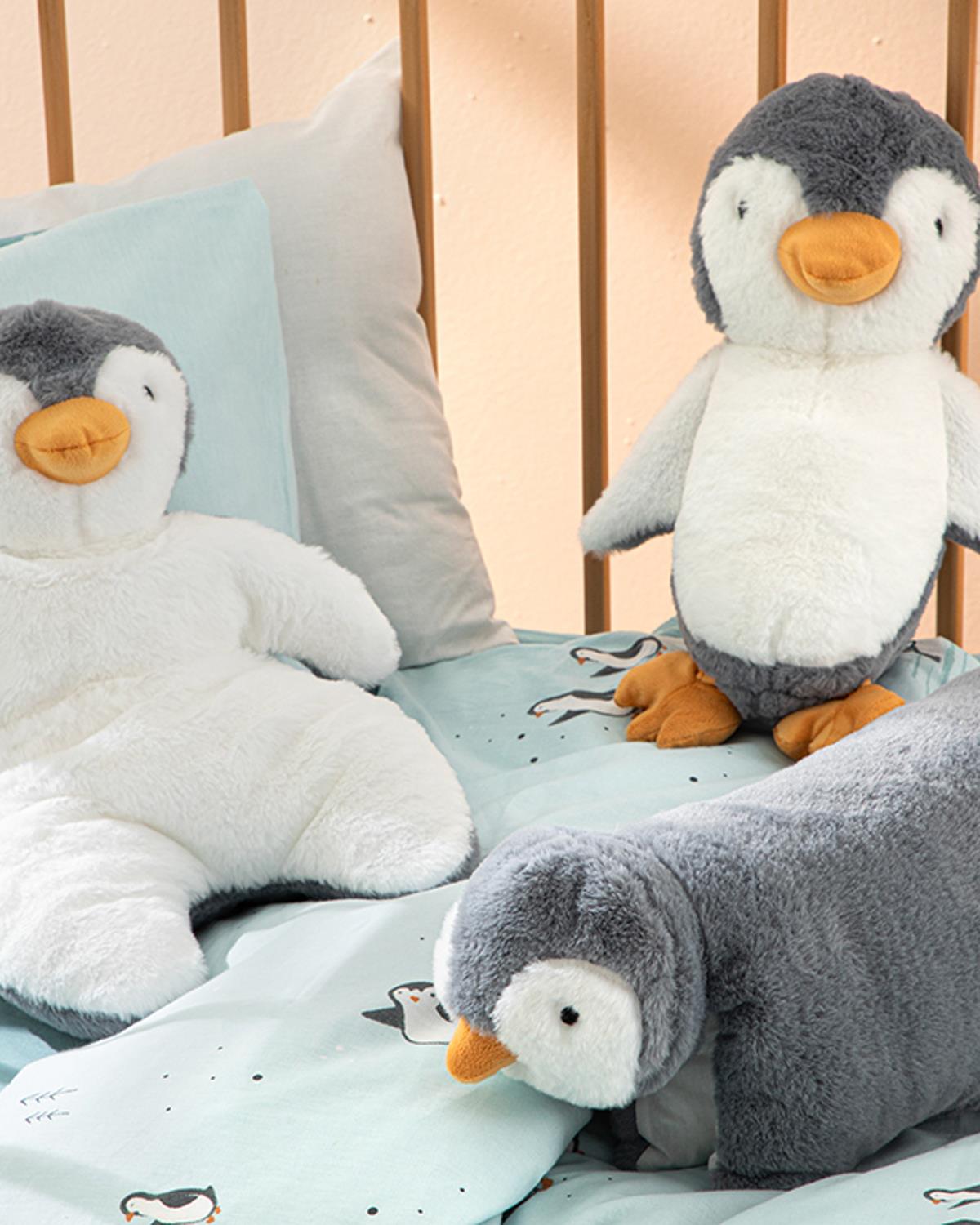 Little Penguin Çocuk Yastık Gri