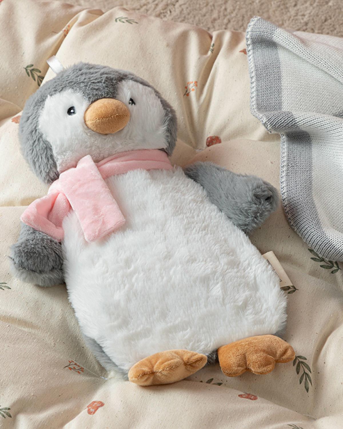 Little Penguin Pelüş Sıcak Su Torbası Ekru