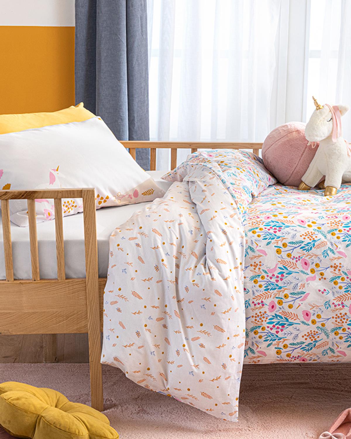 Little Unicorn Pamuklu Çocuk Nevresim Takımı 160x220 cm Pembe