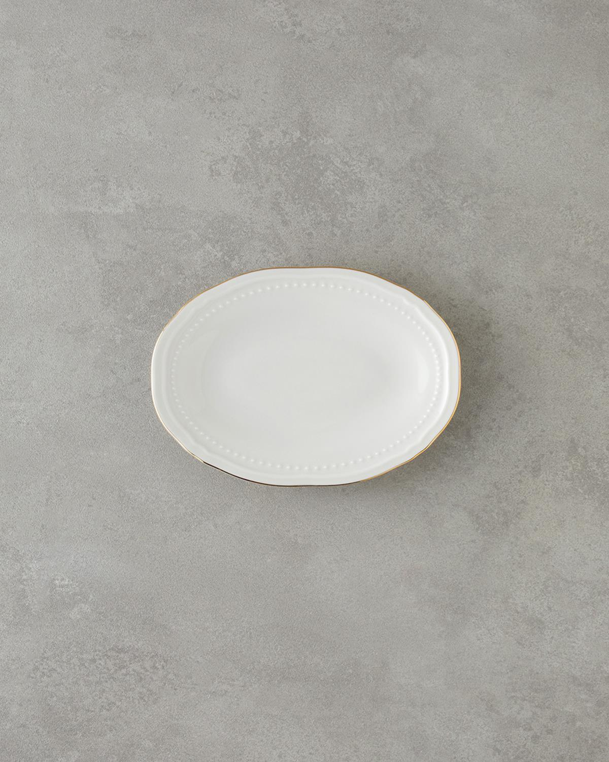 Livia Porselen Yemek Takımı Gold