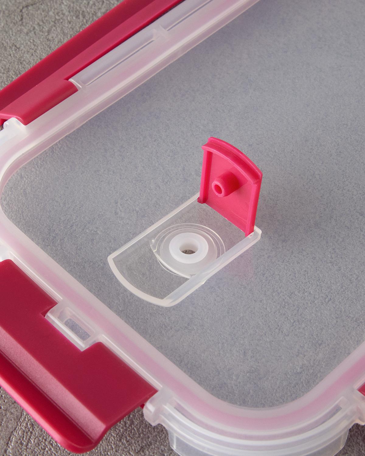 Lock&Fresh Cam Saklama Kabı Pembe