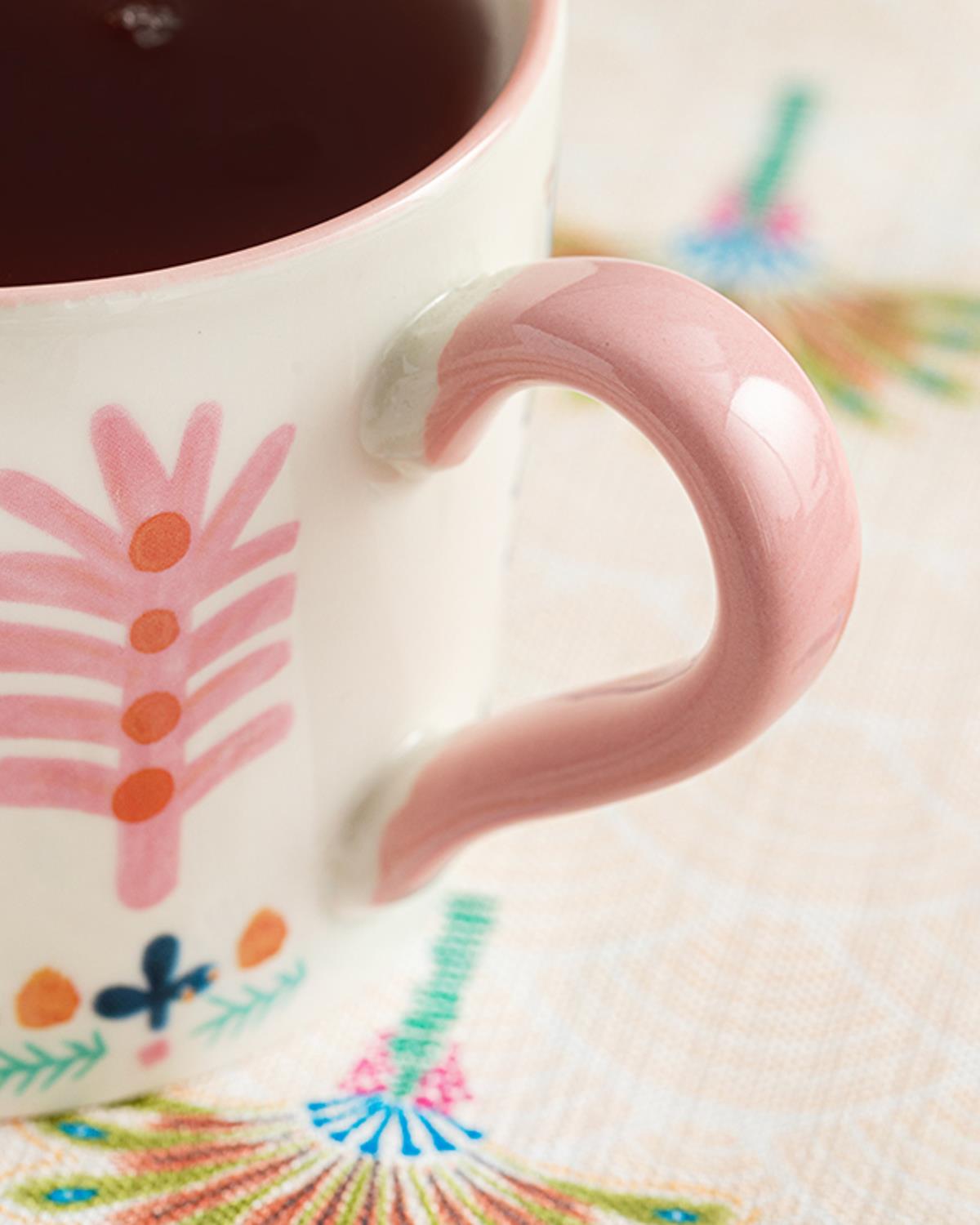 Love Adore New Bone China Kupa 440 ml Pembe