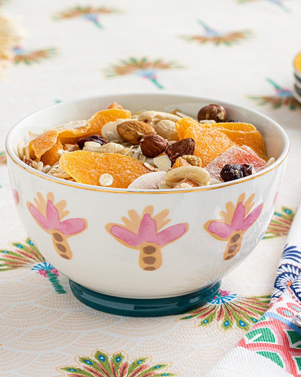 Love Favor New Bone China Kase Sarı-Lacivert