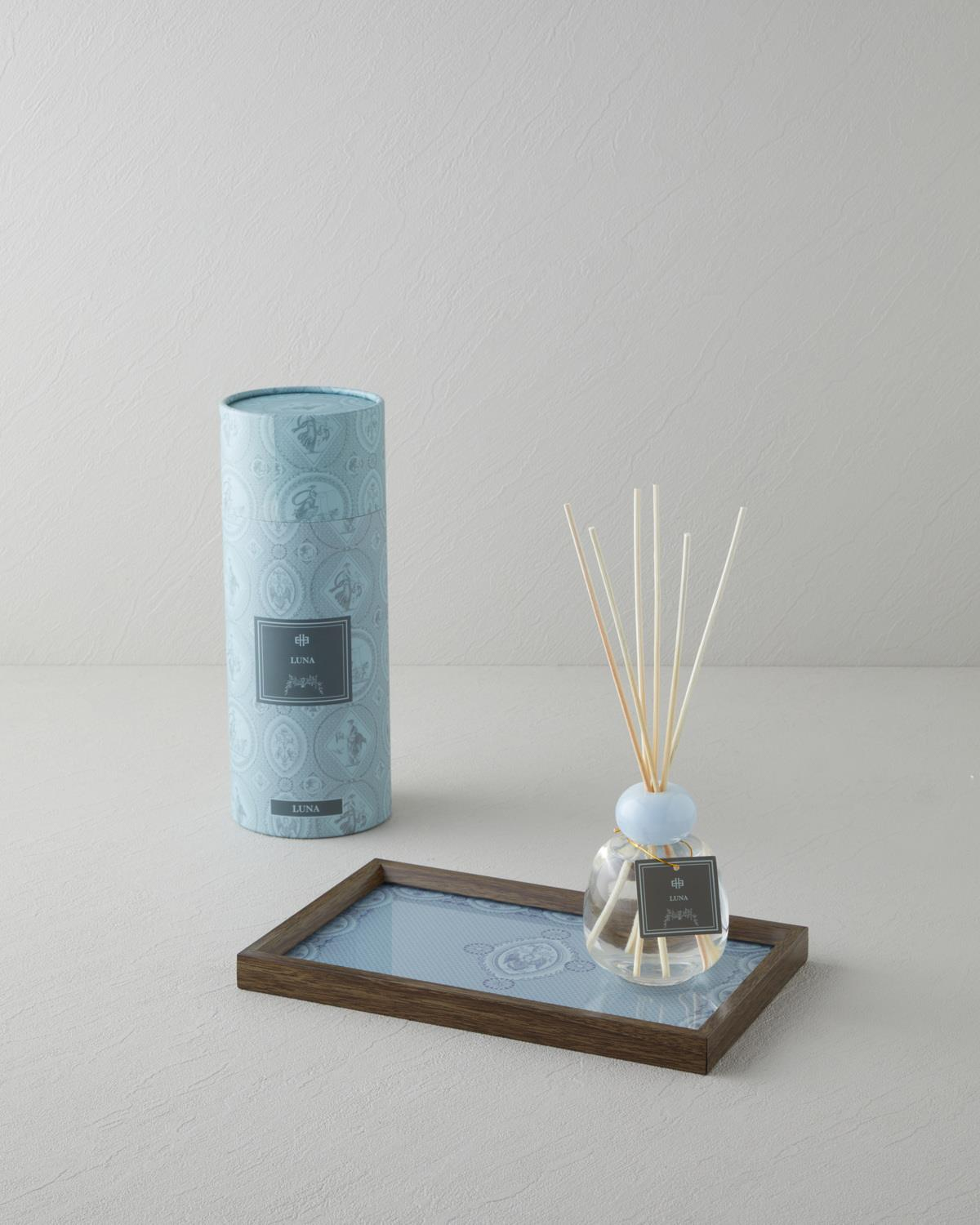 Luna Dekoratif Tepsi 16x26 cm Mavi