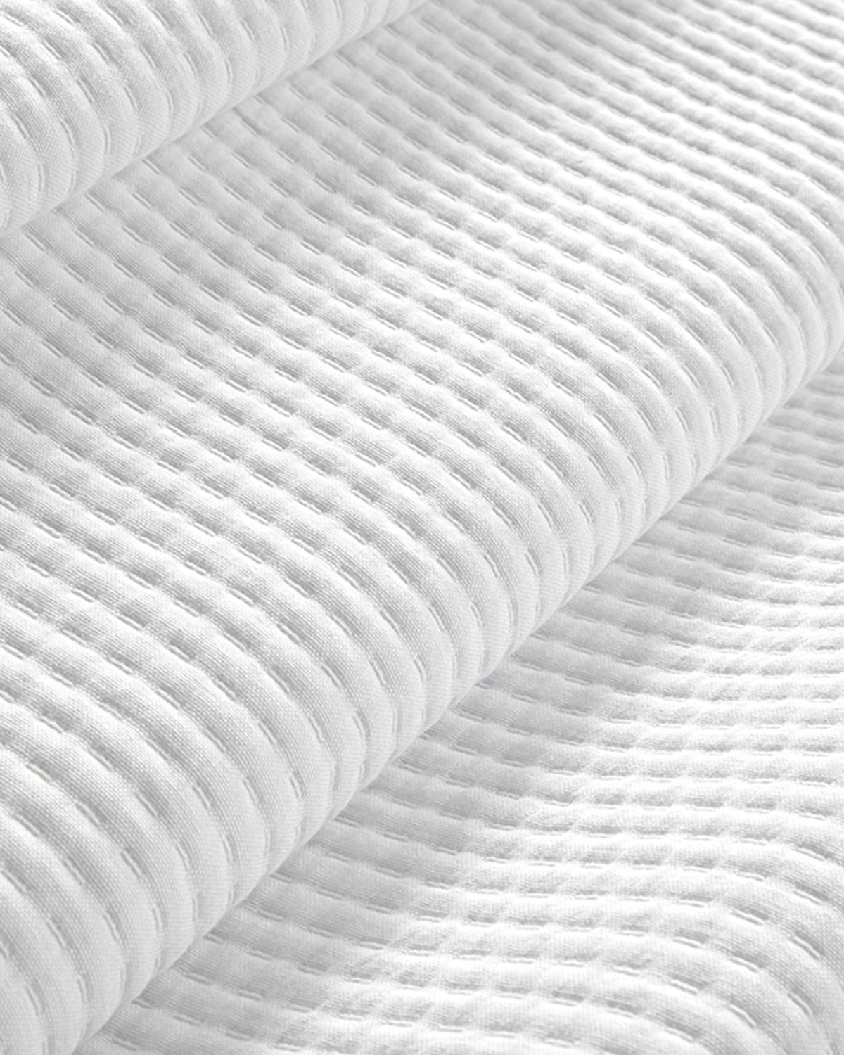 Luxury Pamuklu Tek Kişilik Yatak Örtüsü Takımı 160x240 cm Beyaz