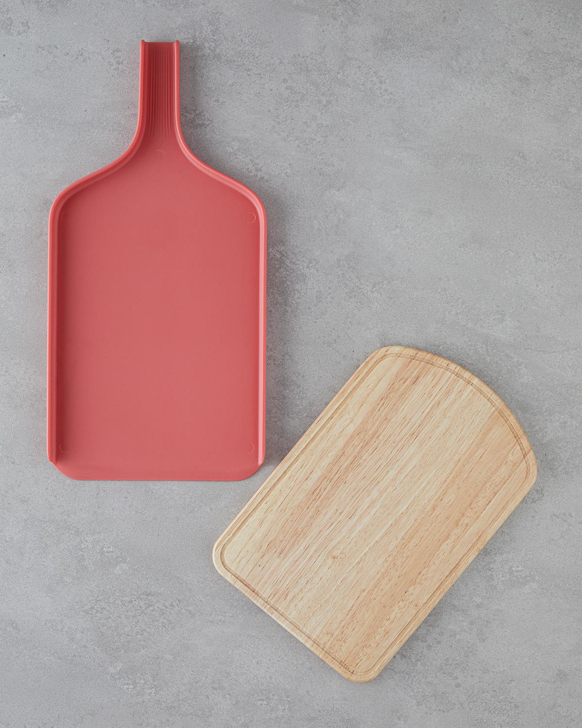 Maggy Ahşap Kesme Tahtası 30x20 cm Kırmızı