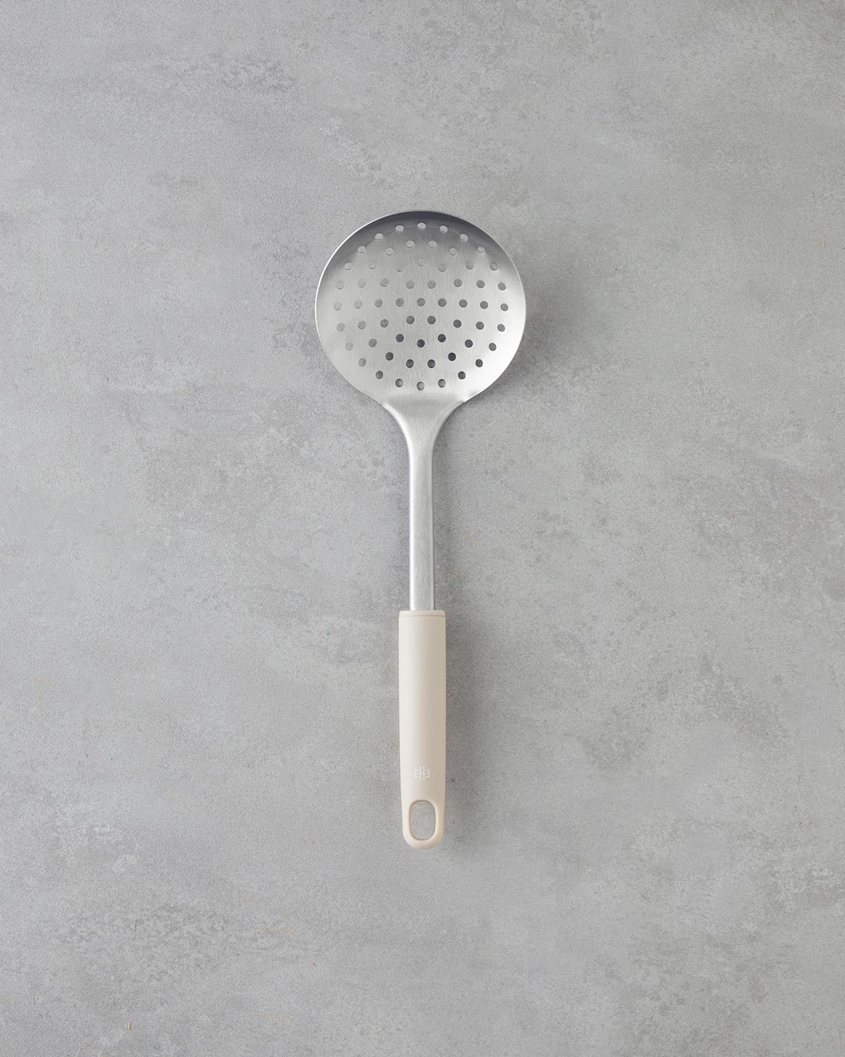 Maisy Paslanmaz Çelik Kevgır 33 cm Krem