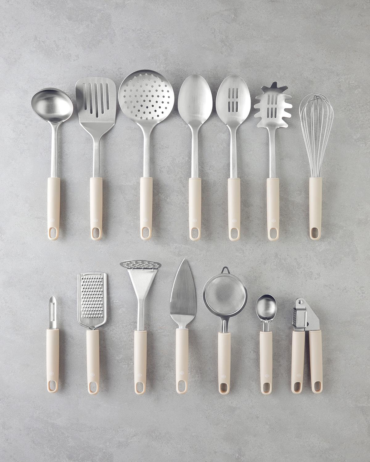 Maisy Paslanmaz Çelik Spatula 26,5 cm Krem