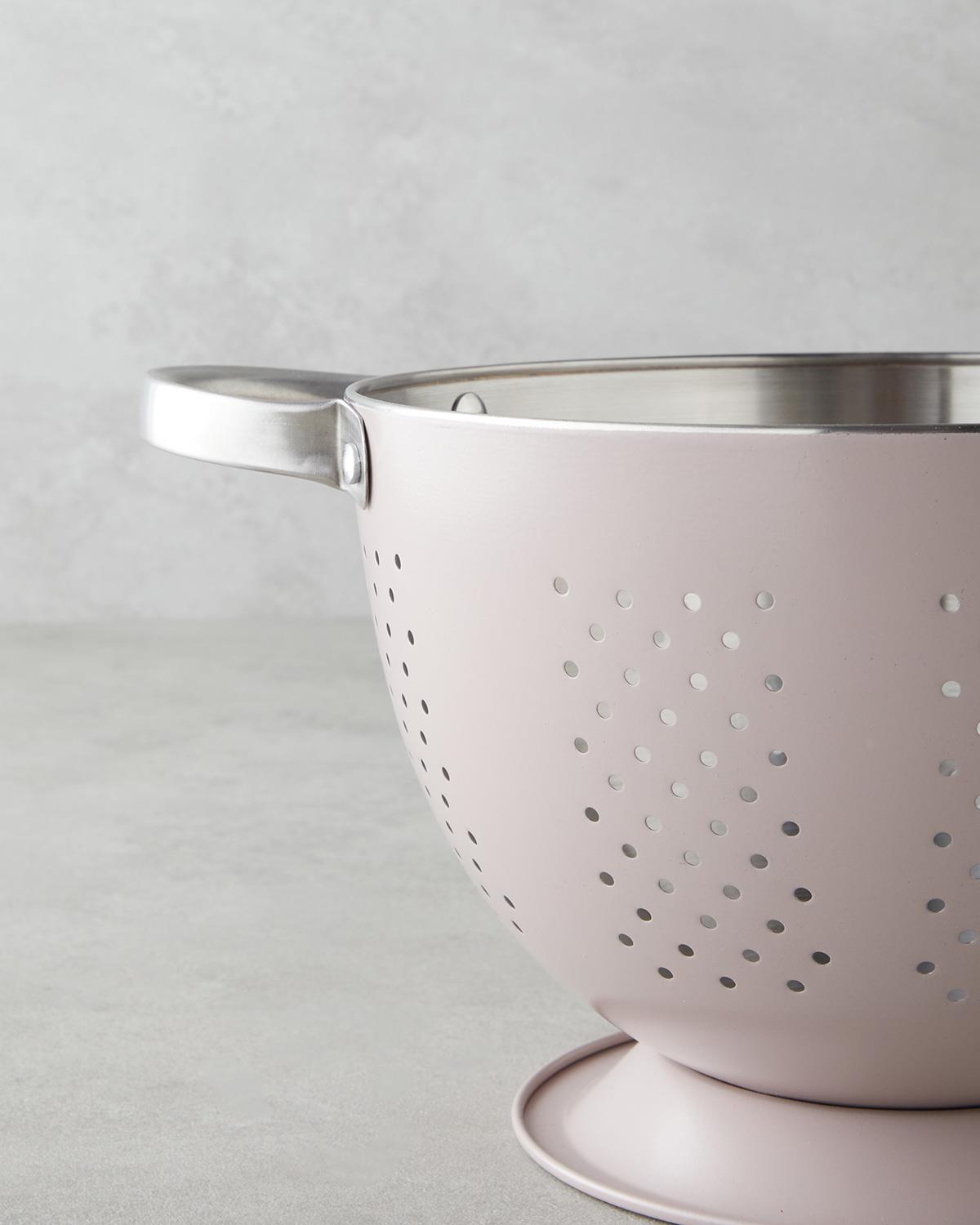 Makeda Paslanmaz Çelik Süzgeç 22 cm Açık Pembe