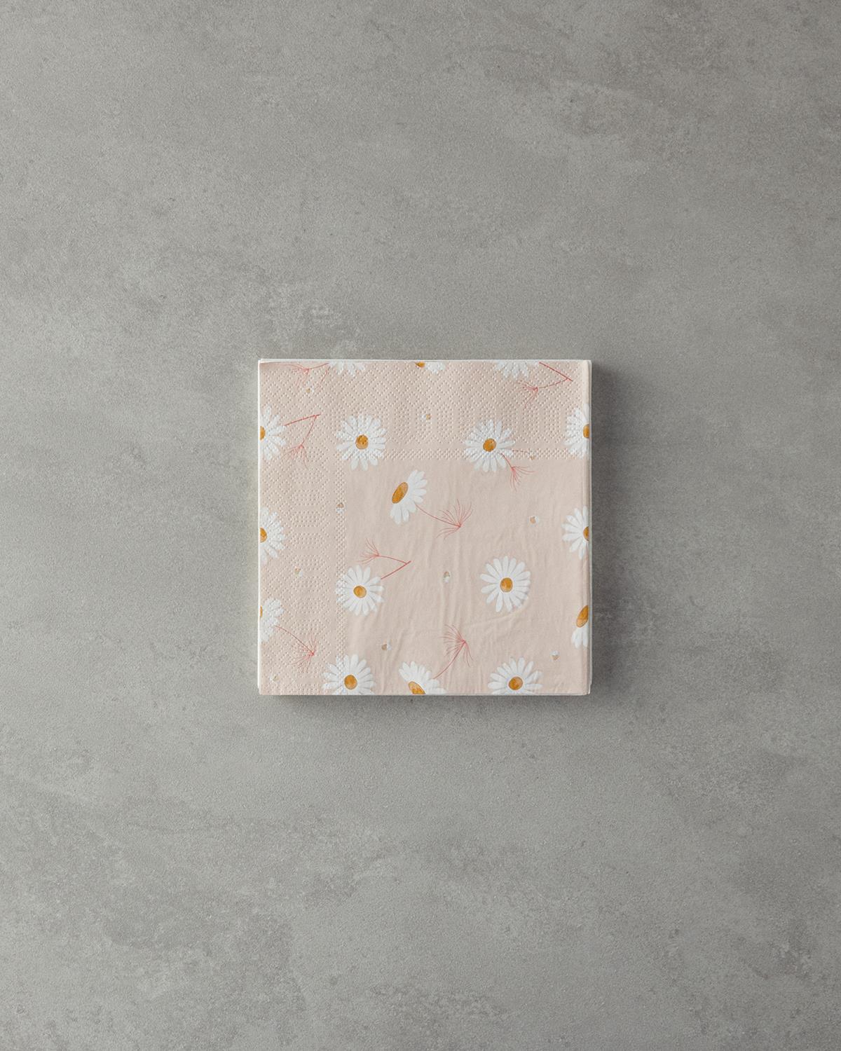 Marguerite Kağıt 20'li Kağıt Peçete 33x33 cm Pembe