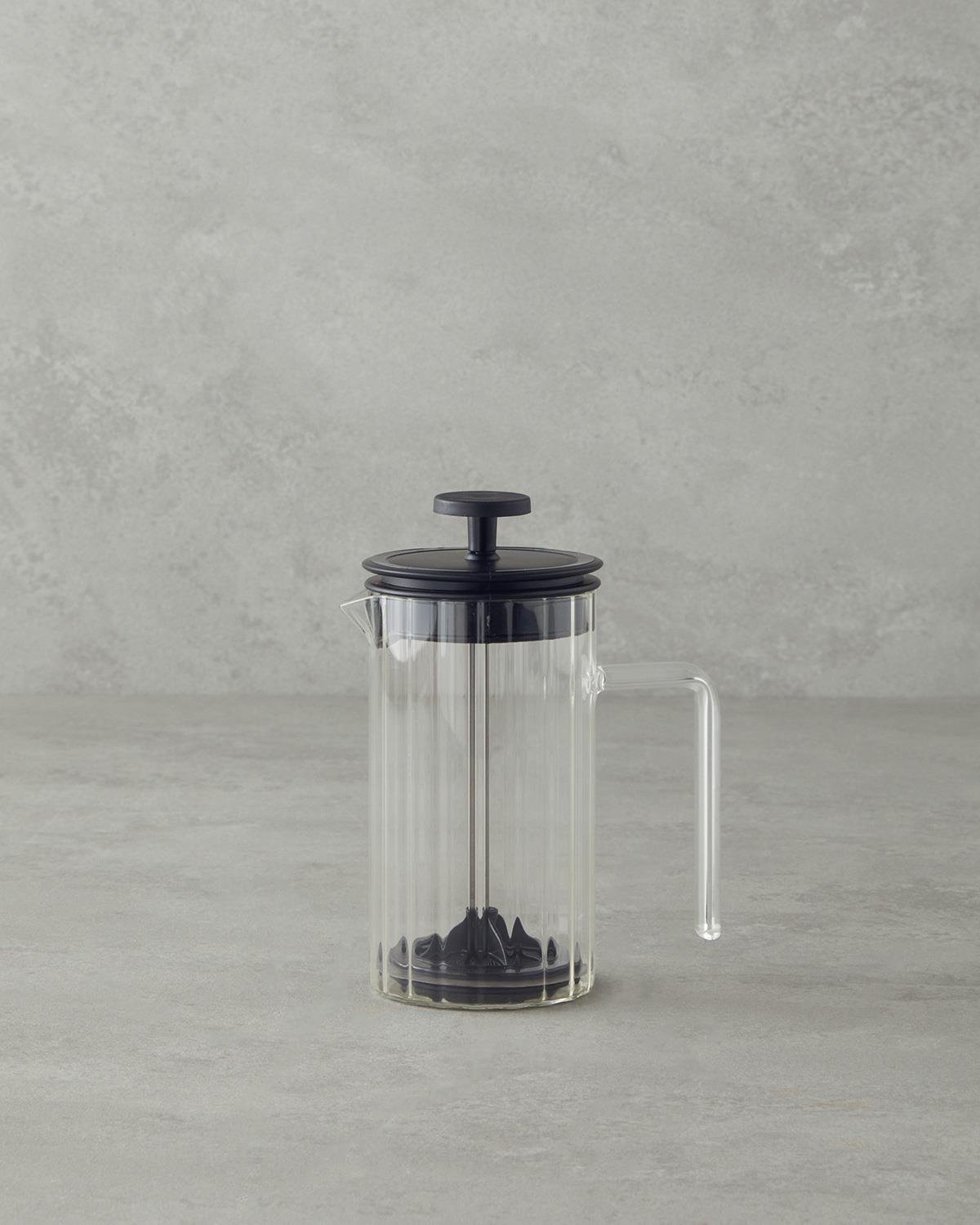 Marvin Borosilikat French Press 400 ml Siyah