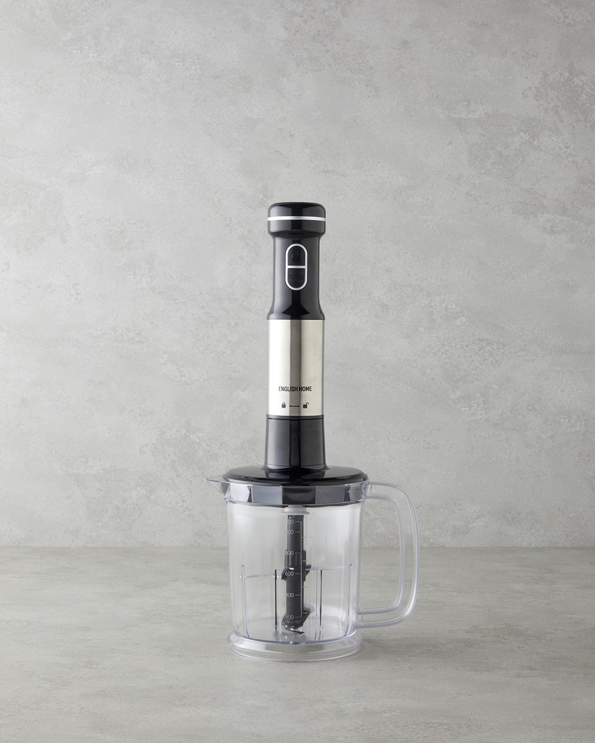 MBS 3010 4 Bıçaklı Mini Blender Seti 1500W Siyah-Krom