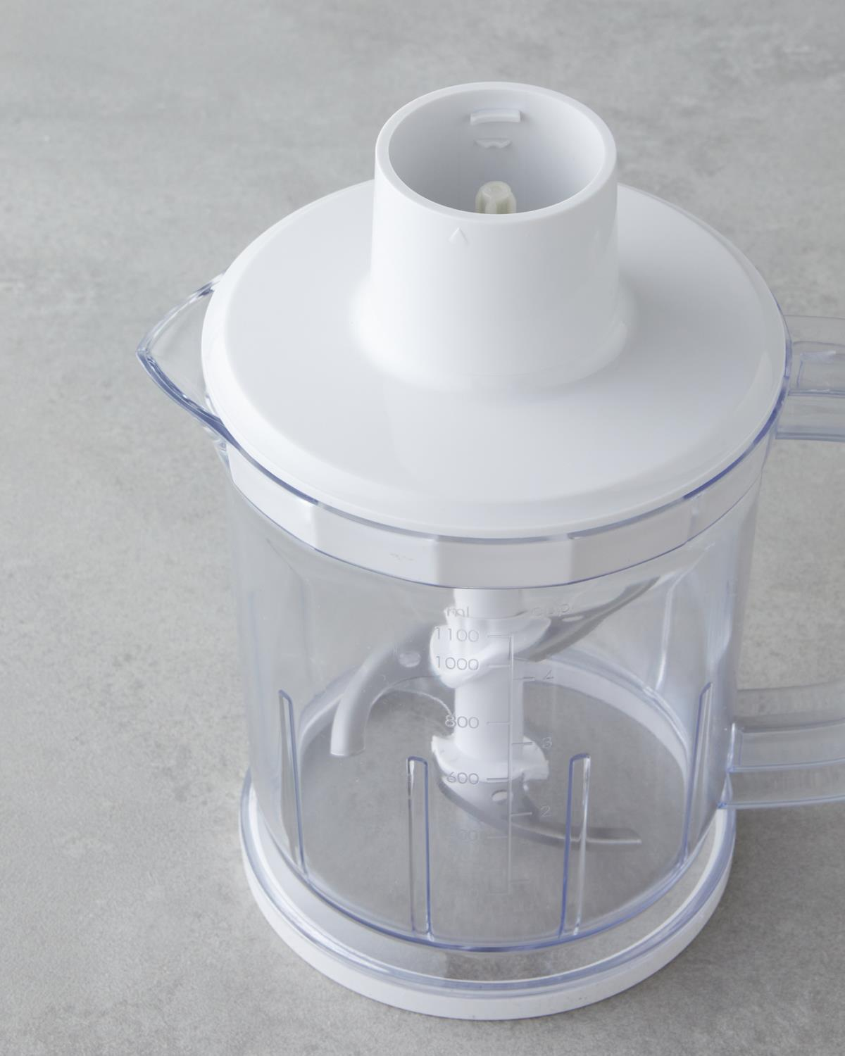 MBS 3010 4 Bıçaklı Mini Blender Seti 1500W Beyaz-Krom