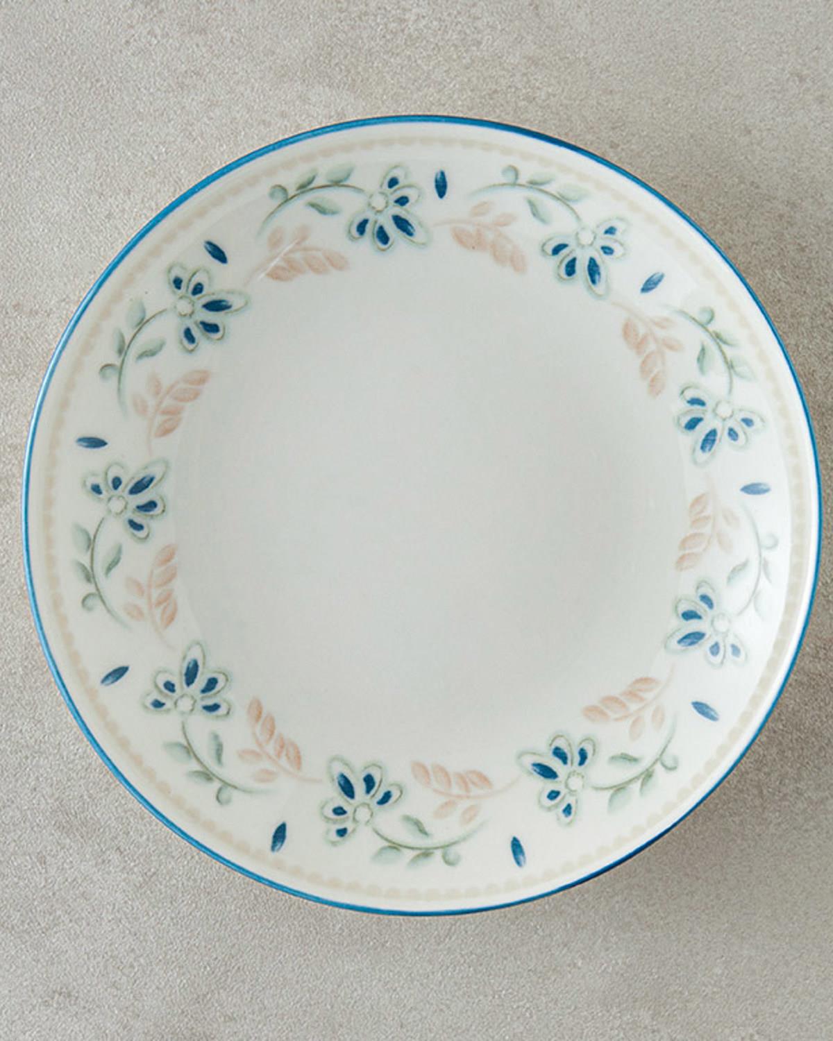 Memory Porselen 24 Parça 6 Kişilik Yemek Takımı Pembe - Yeşil