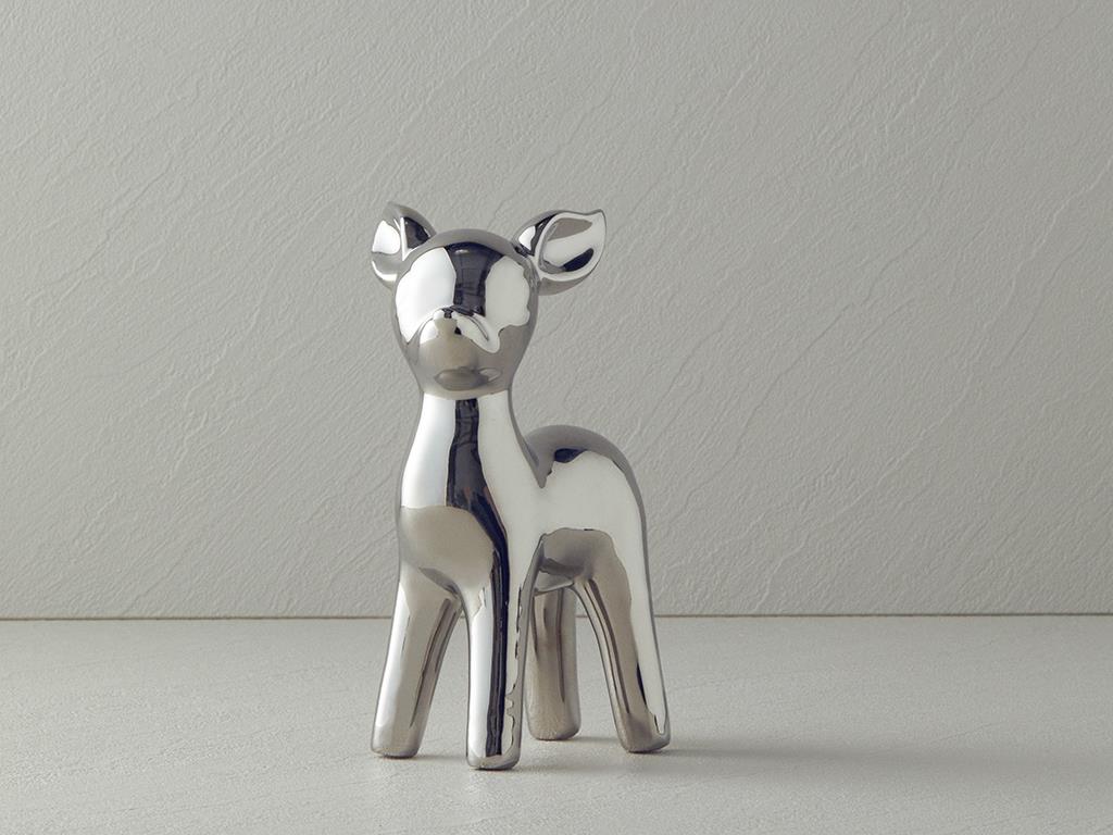 Merry Deer Seramik Biblo Silver
