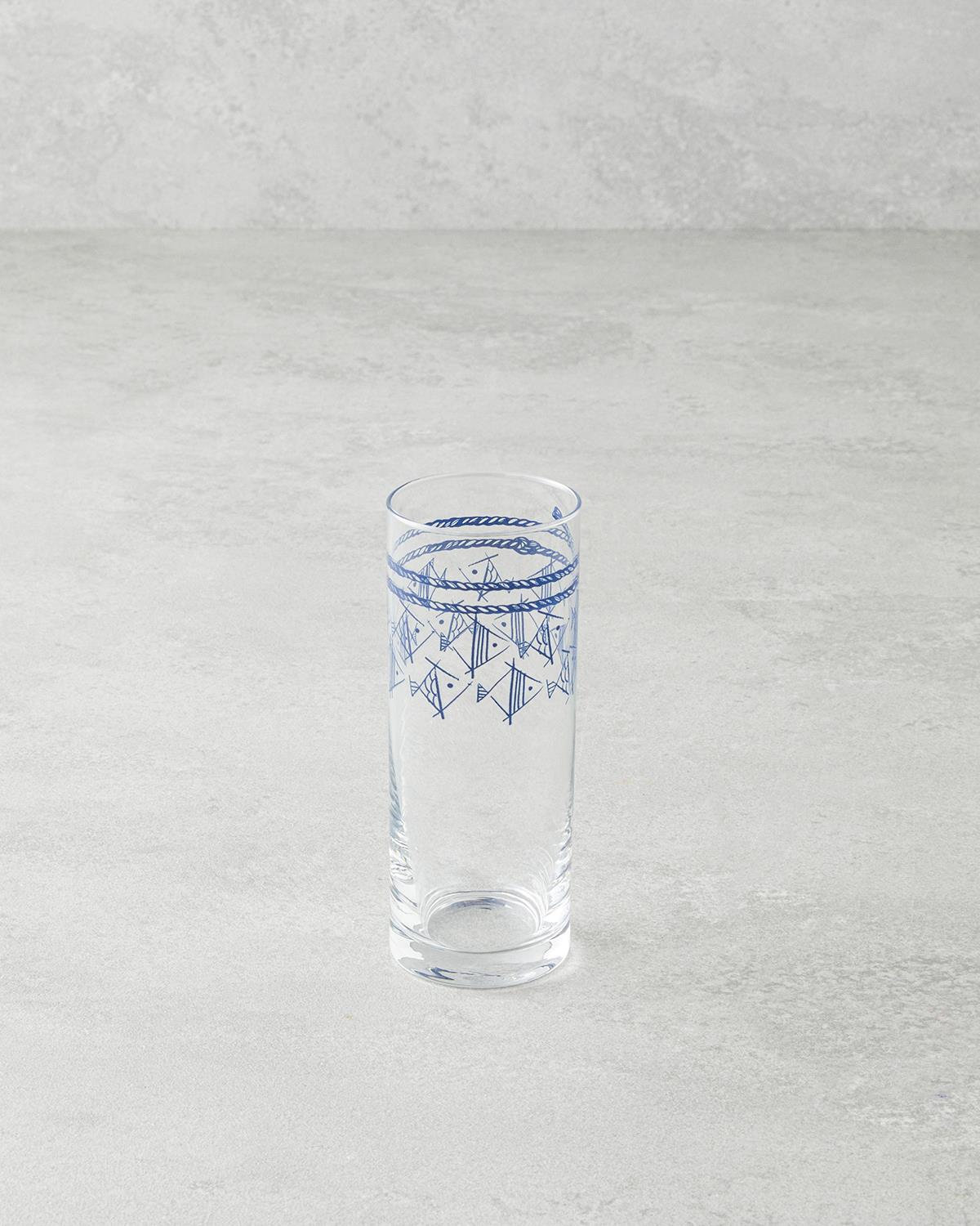 Mest Cam 6'lı Bardak 195 ml Mavi