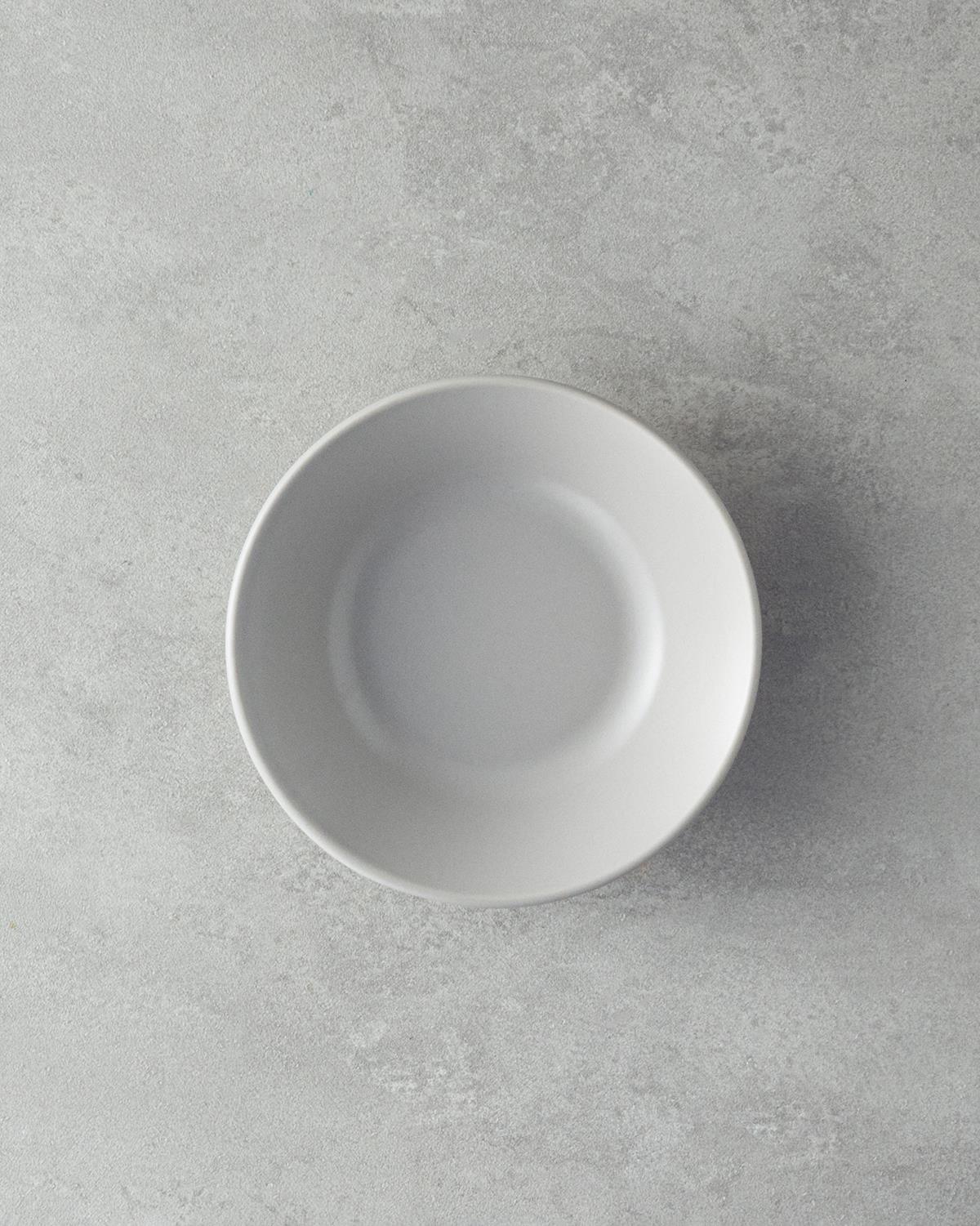 Mile Seramik Çukur Tabak 18 cm Gri