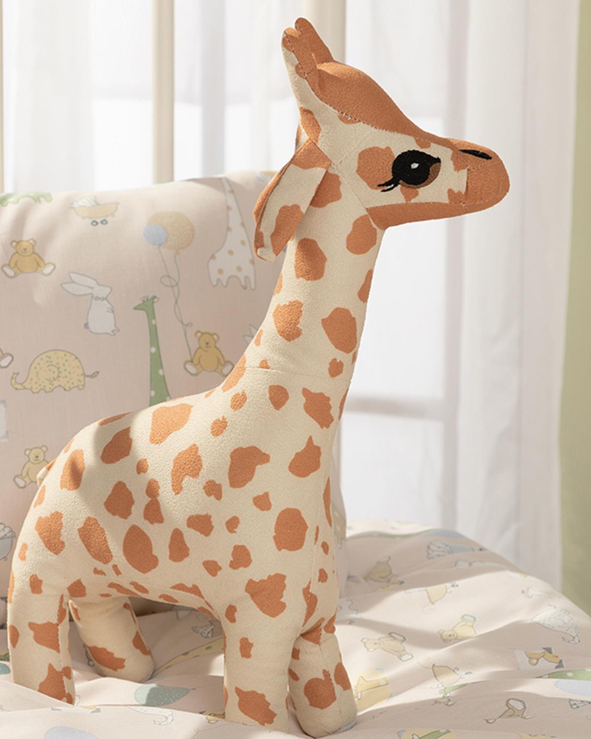 Mini Giraffe Dekoratif Kırlent   Bej