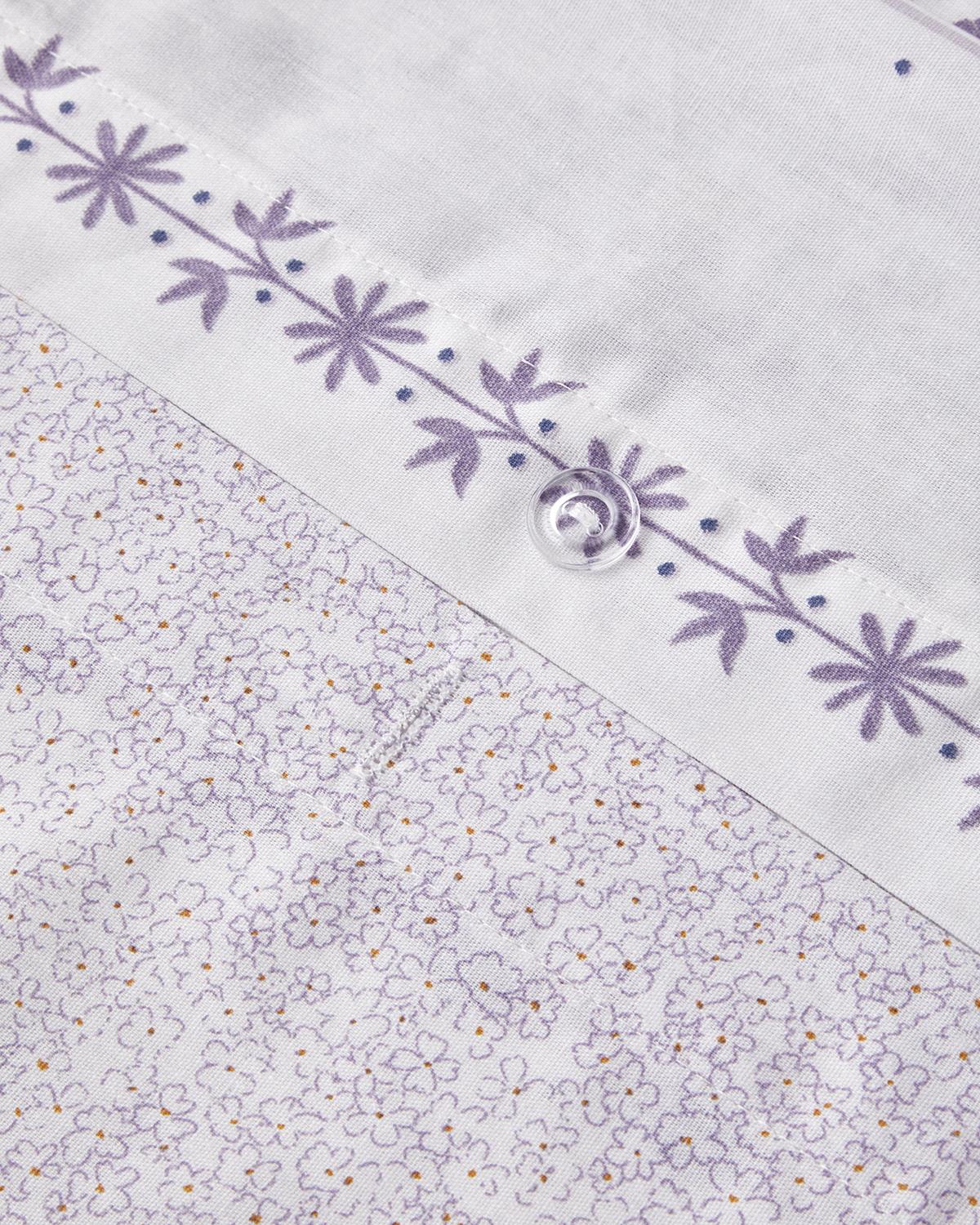 Minibloss Pamuklu Çift Kişilik Nevresim Seti 200x220 cm Lila