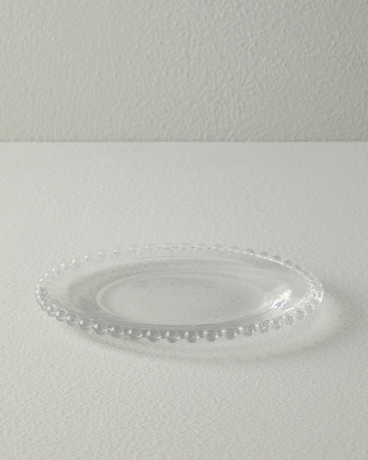 Miny Cam Pasta Tabağı Şeffaf