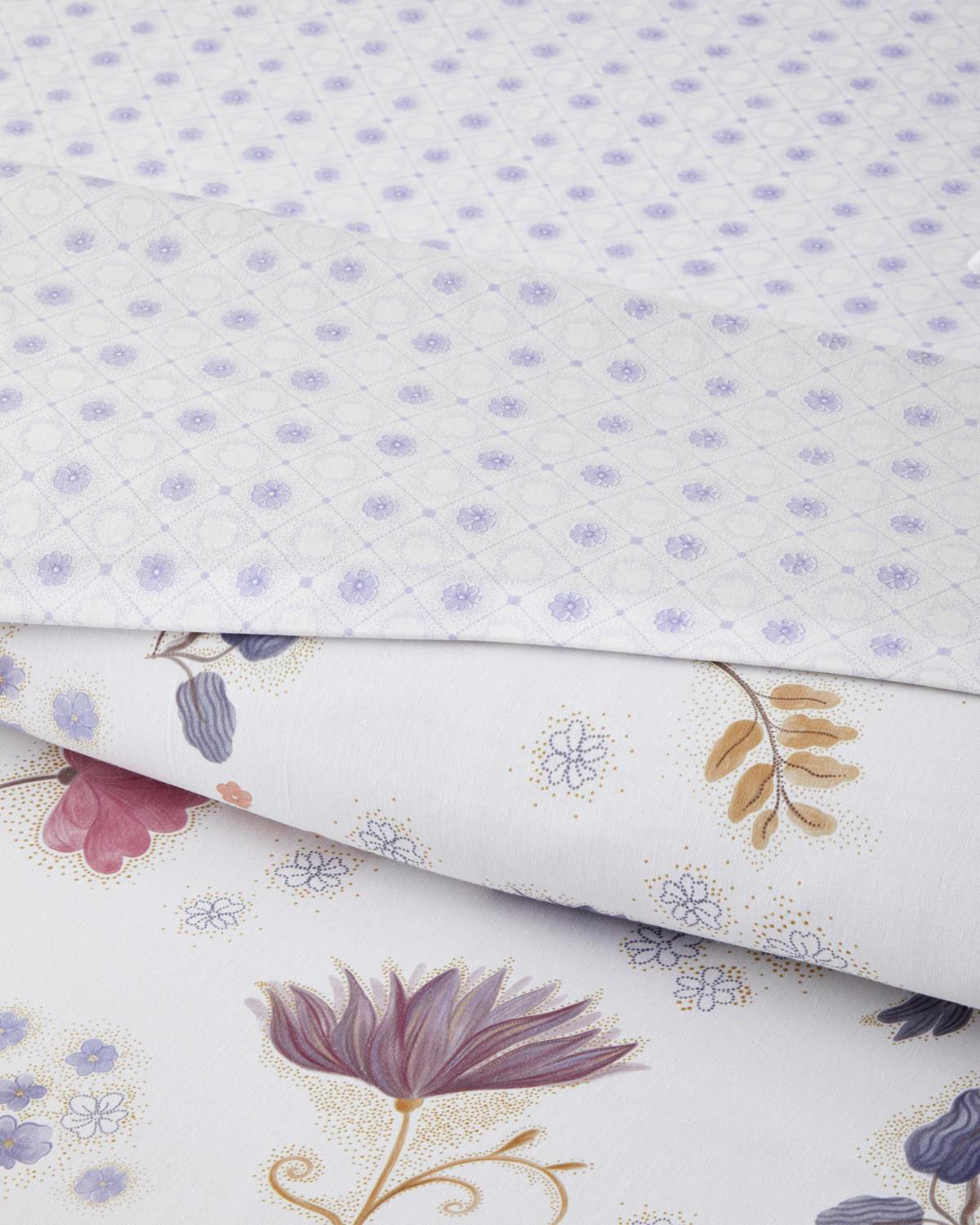 Misty Dream Dijital Baskılı Kolay Ütülenir  Tek Kişilik Nevresim Takımı 160x220 cm Mor