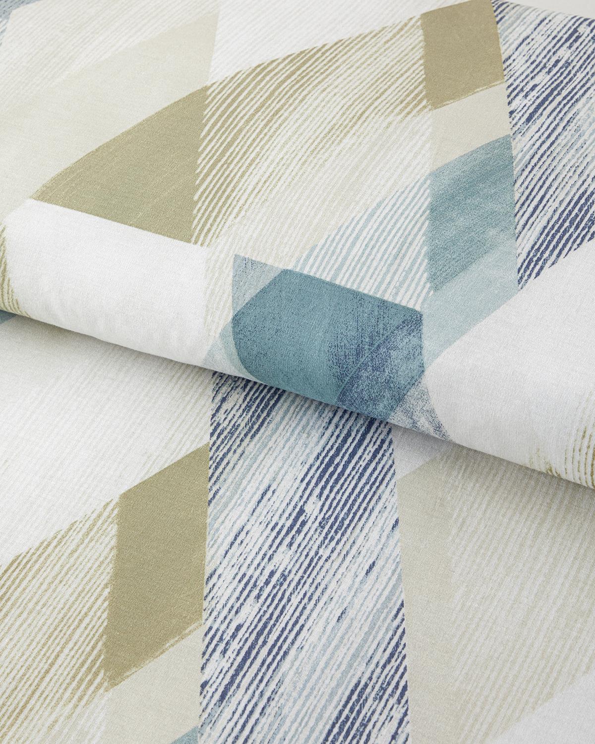Modern Argyle Pamuk Çift Kişilik Nevresim Takımı 200x220 cm Mavi