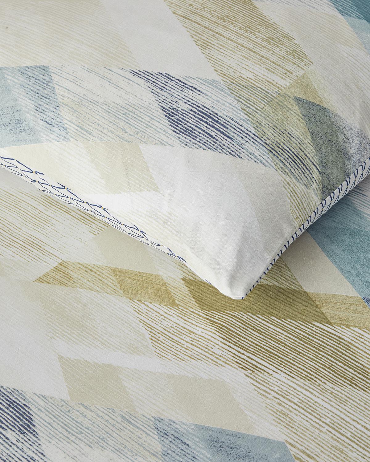 Modern Argyle Pamuk Çift Kişilik Nevresim Takımı 200x220 cm Mavi