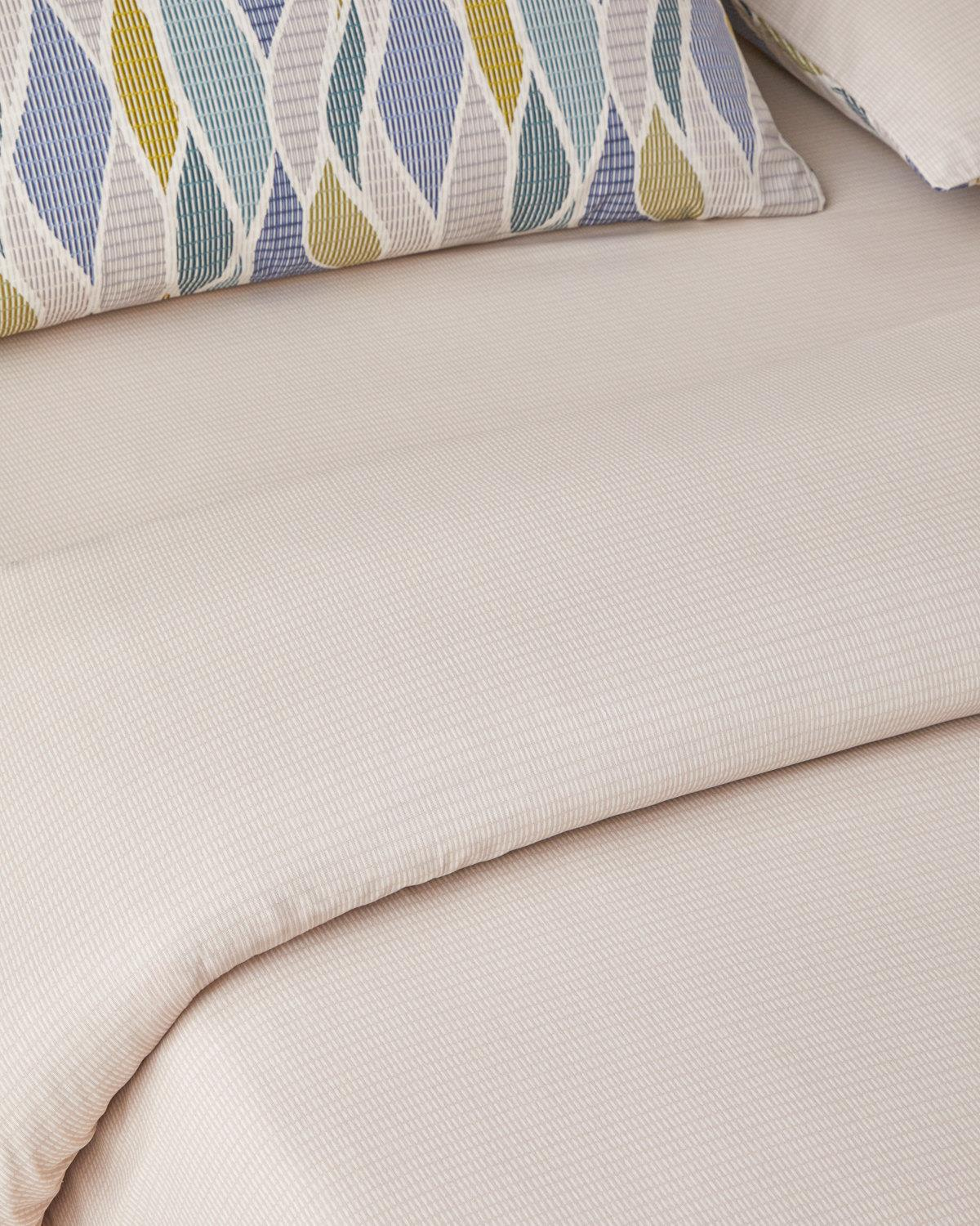 Modern Braid Kolay Ütülenir Çift Kişilik Nevresim Takımı 200x220 cm Yeşil-Mavi