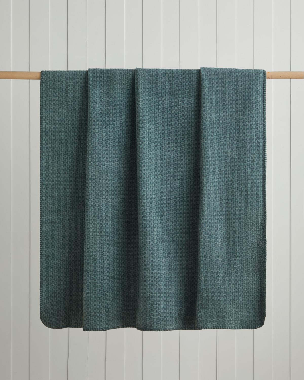 Modern Mosaic Pamuk Akrilik Çift Kişilik Battaniye 200x220 cm Gri