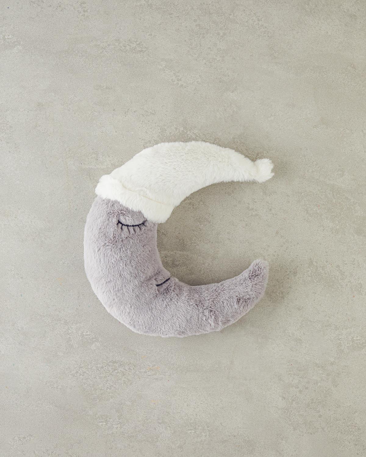Moon Bebe Dekoratif Kırlent 28 cm Gri