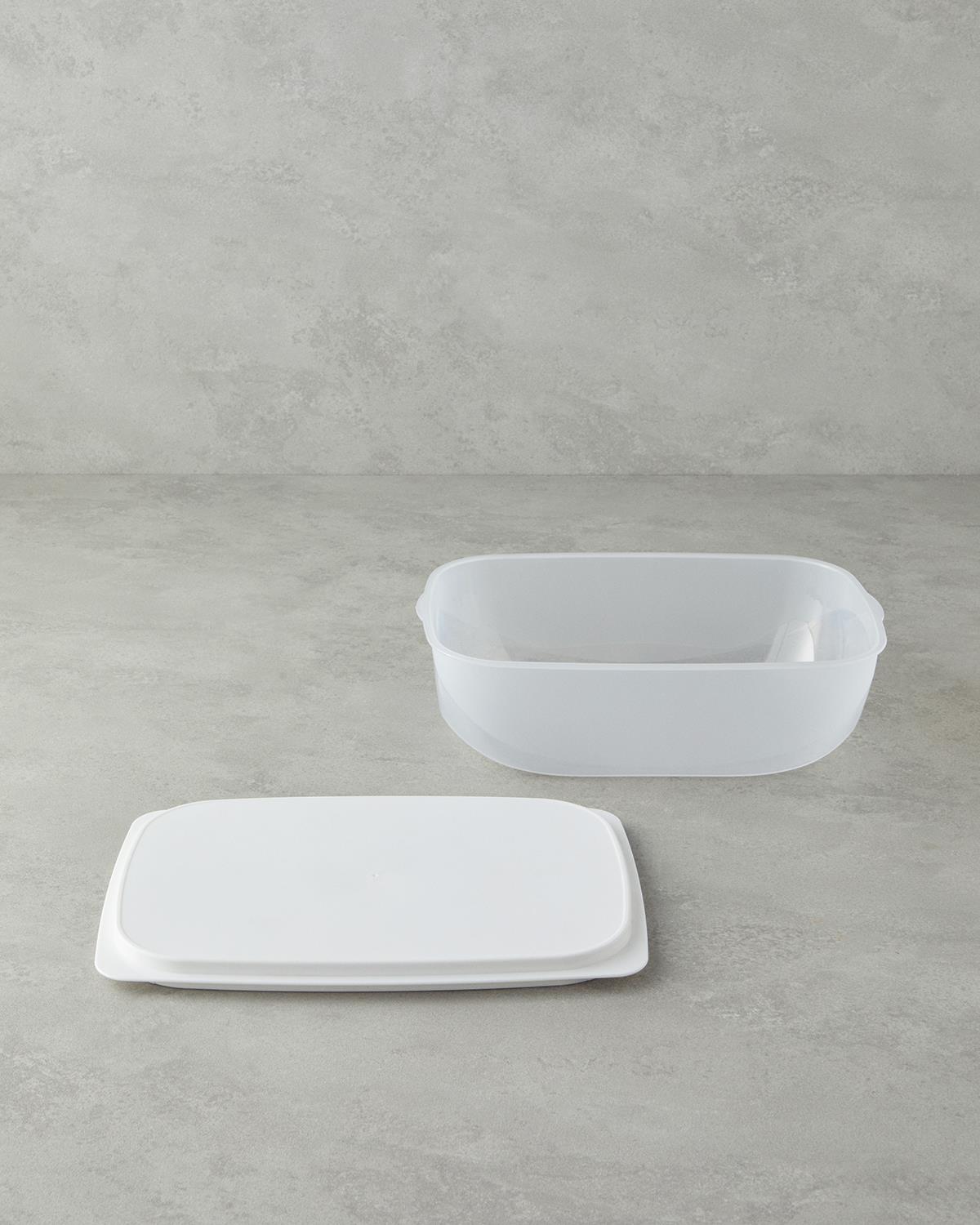 Morgan Plastik Saklama Kabı 30x21,5 cm Beyaz