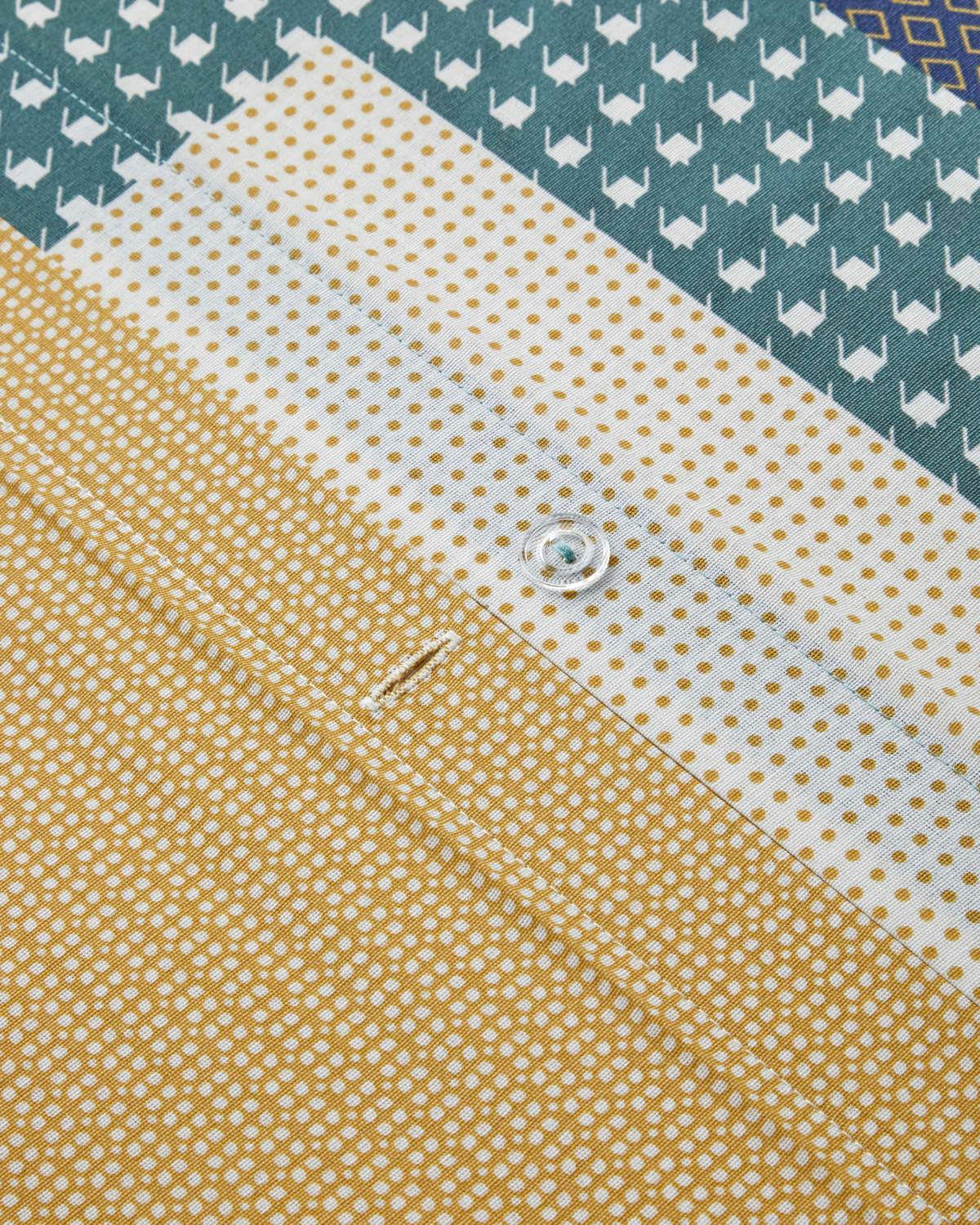 Mosaicca Kolay Ütülenir Çift Kişilik Nevresim Seti 200x220 cm Hardal-Yeşil