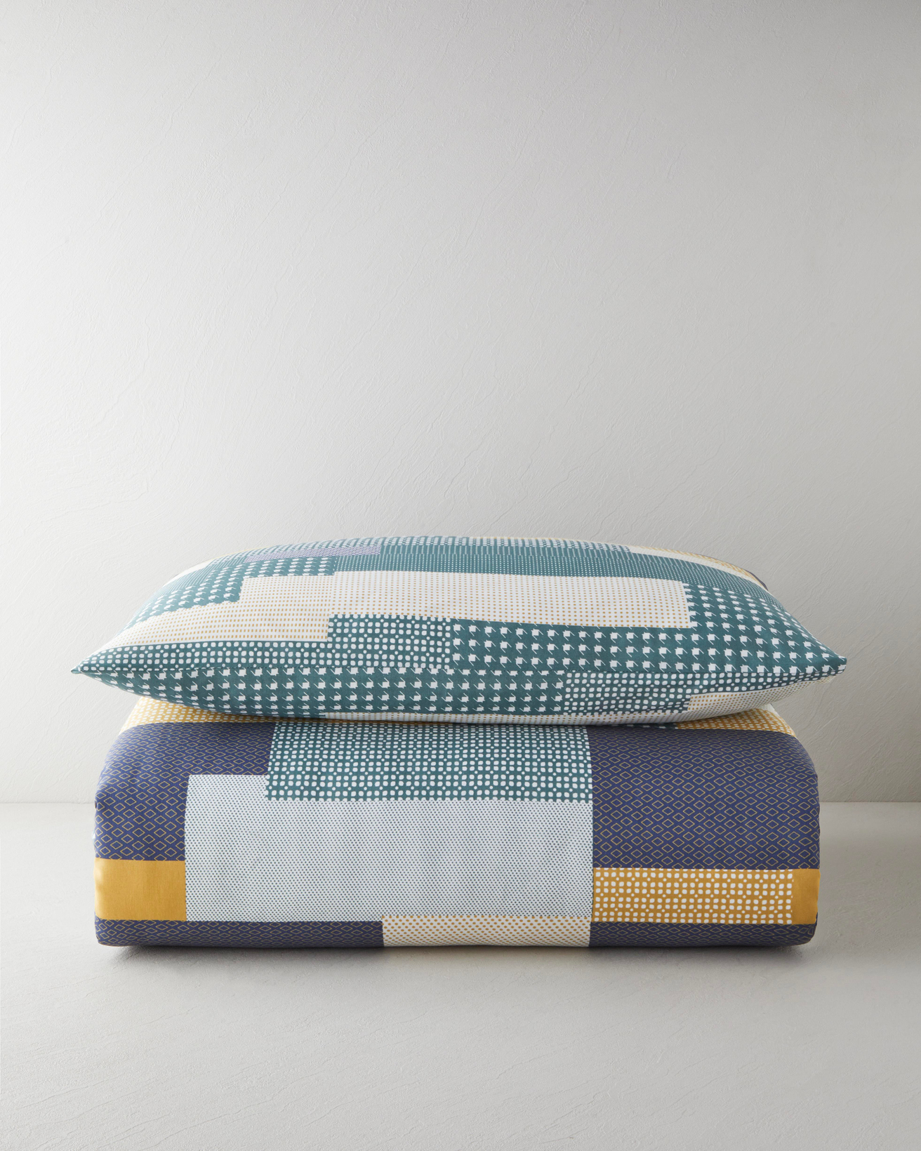 Mosaicca Kolay Ütülenir Tek Kişilik Nevresim Seti 160x220 cm Hardal-Yeşil