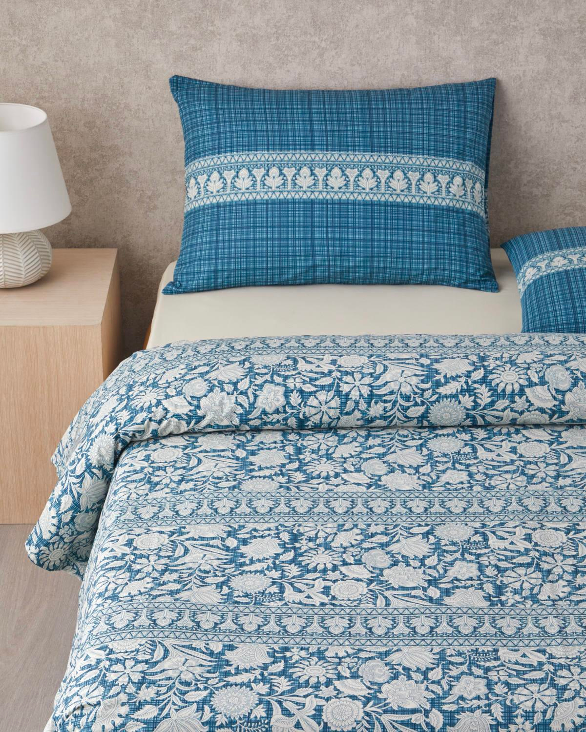 Mystic Noor Pamuk Çift Kişilik Nevresim Takımı 200x220 cm Yeşil