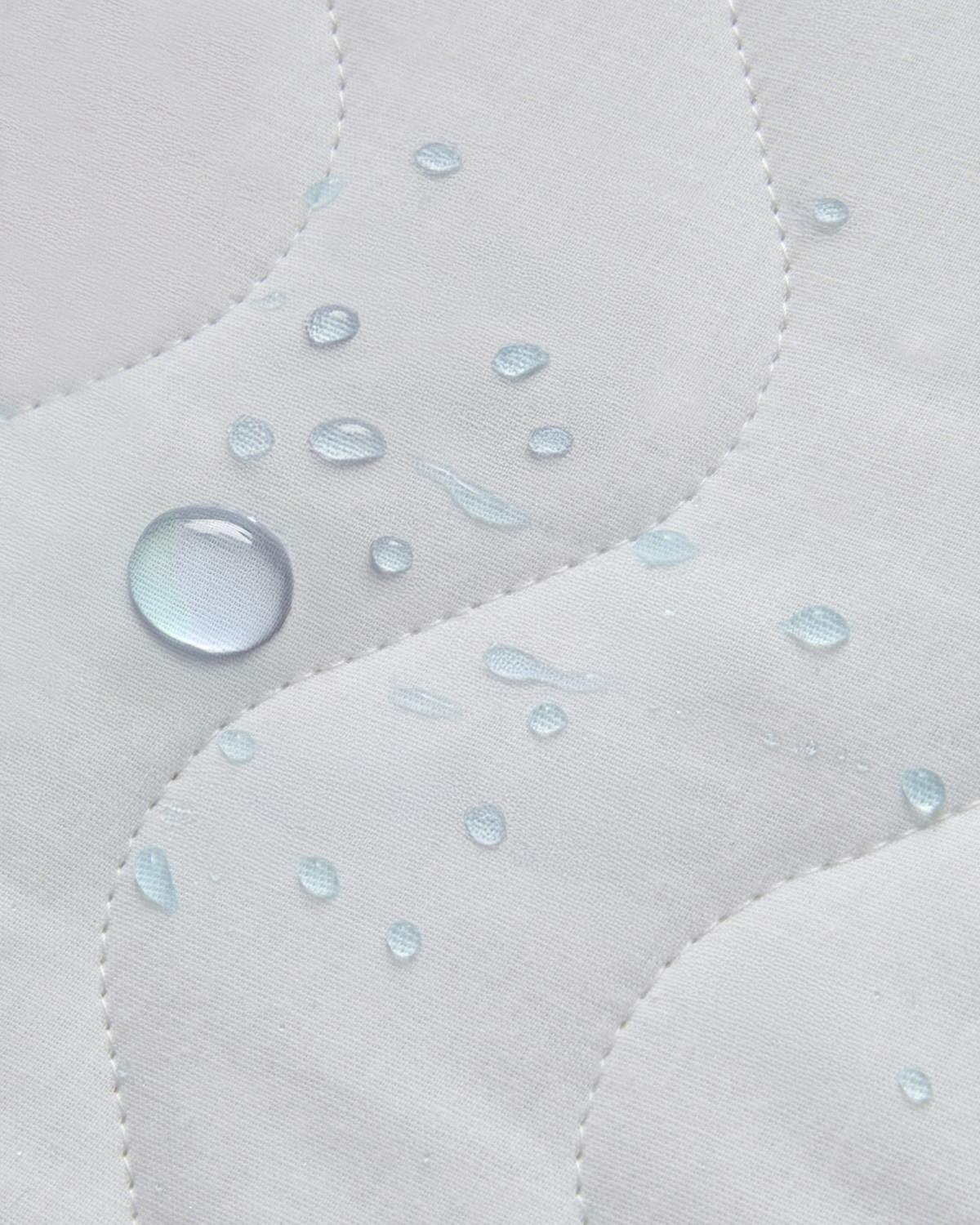 Napline Pamuklu Kapitoneli Sıvı Geçirmez Çift Kişilik Alez 160x200 cm Beyaz