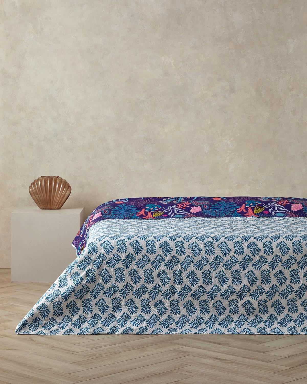 Nautical Dreams Çift Kişilik Çok Amaçlı Örtü Lacivert
