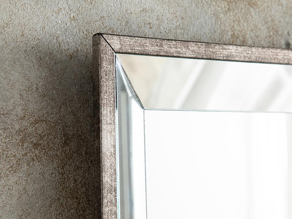 Nova Aynalı Dekoratif Tepsi 36x51 cm Silver
