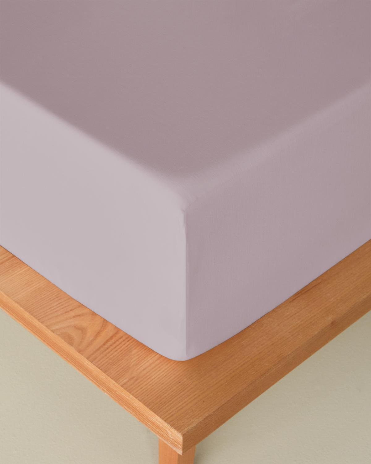 Novella Premium Soft Cotton Çift Kişilik Lastikli Çarşaf 160x200 cm Lila